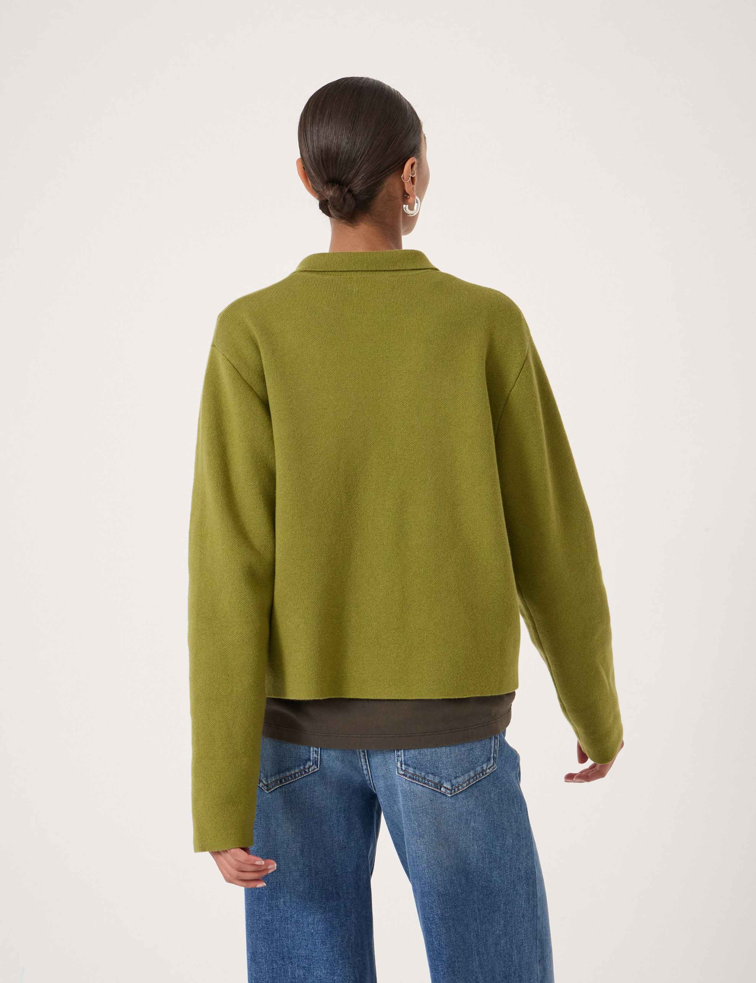 Cotton Rich Shacket with Wool 4 of 5