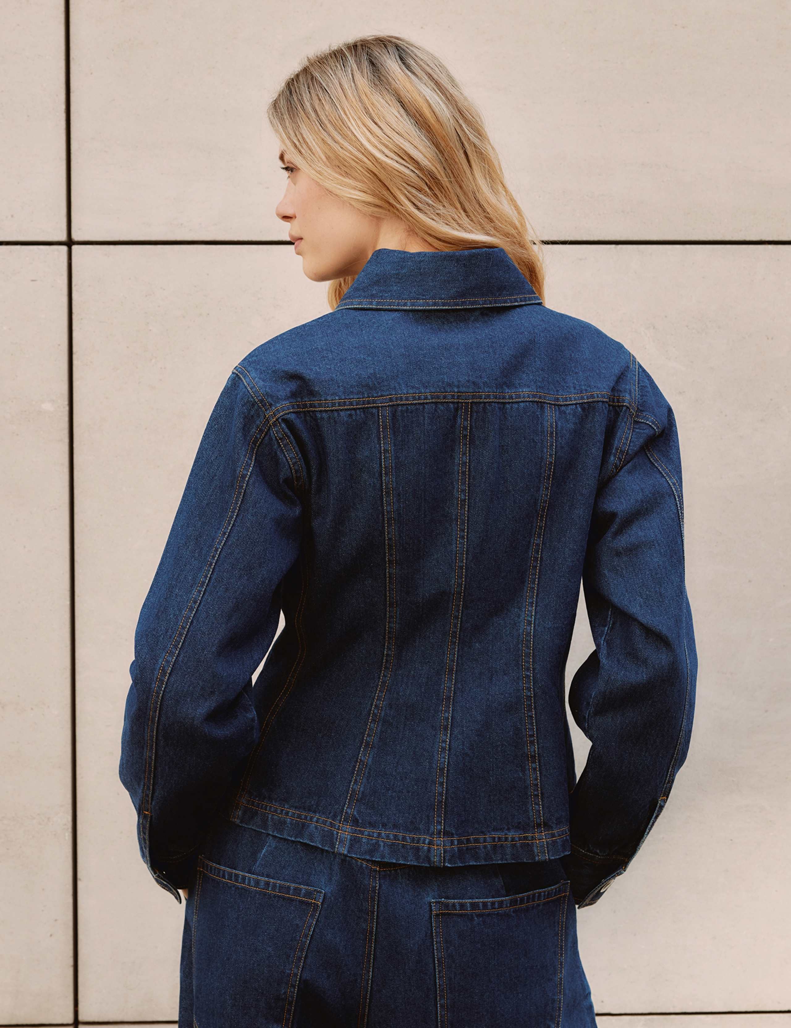 Denim Collared Jacket 5 of 5