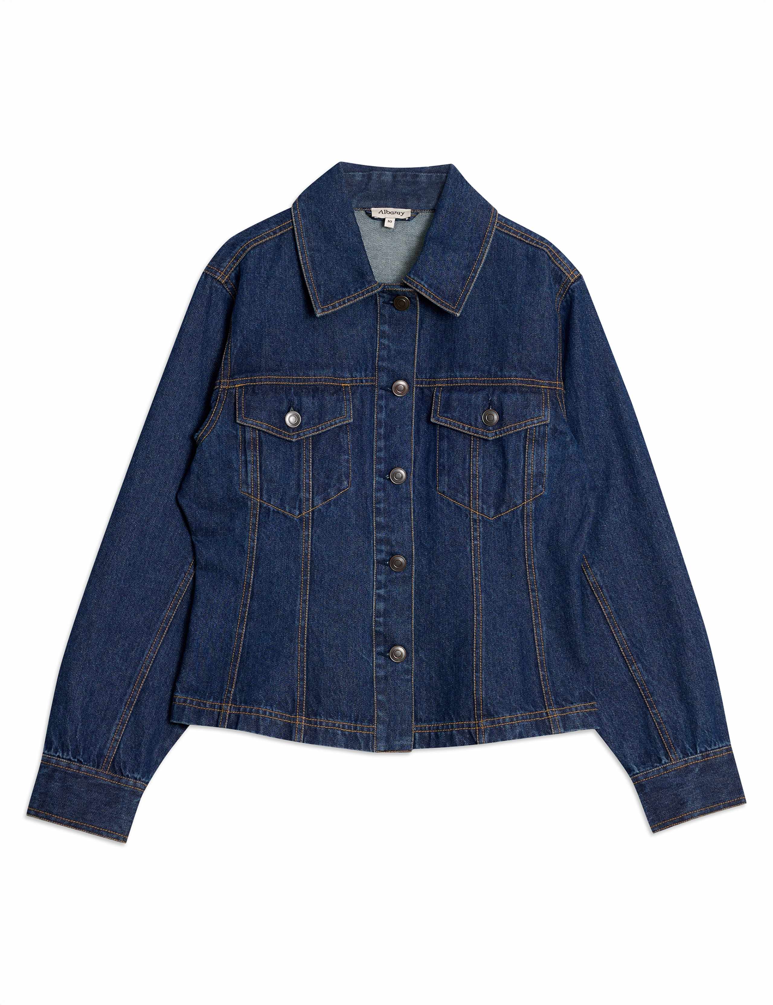 Denim Collared Jacket 2 of 5