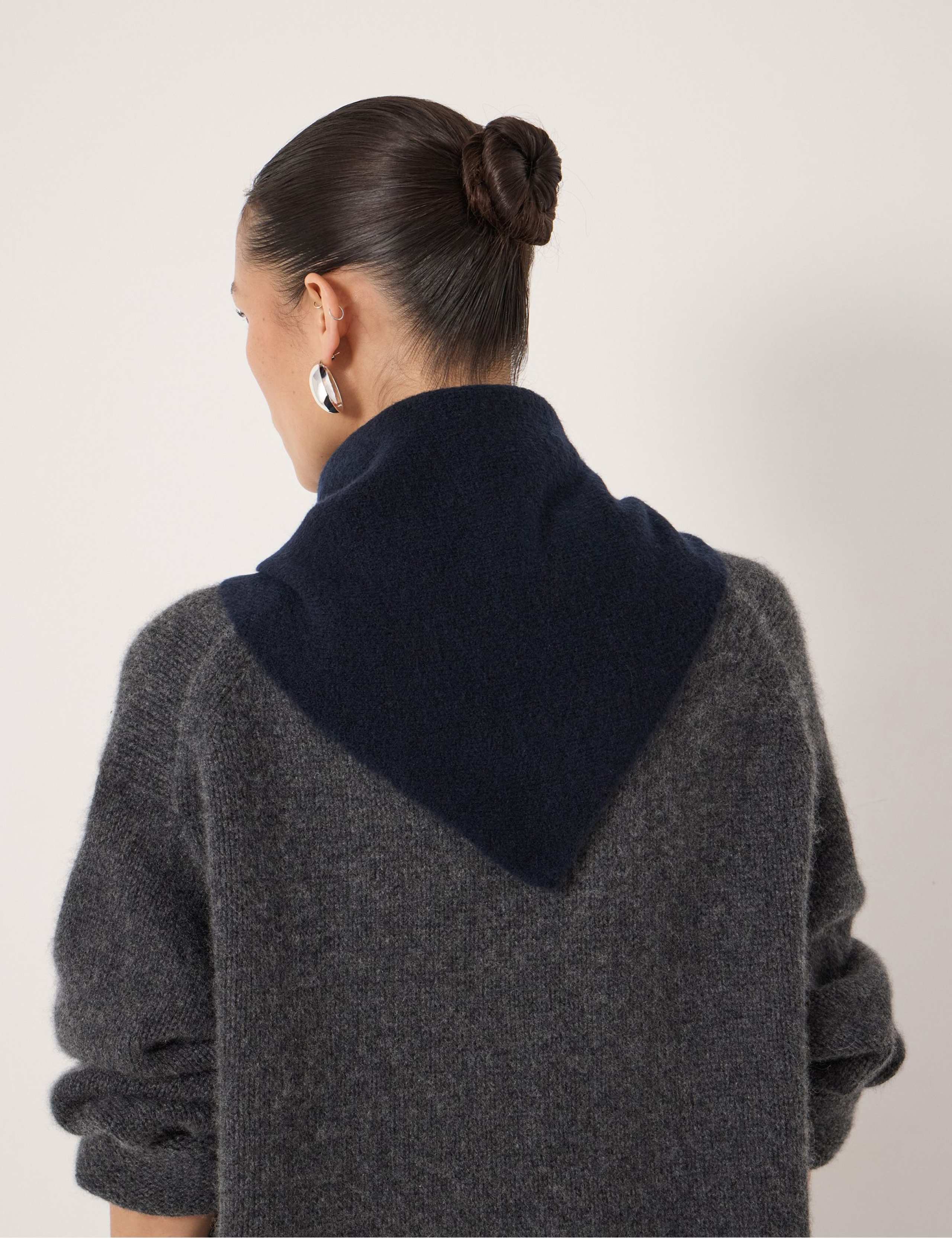 Wool Blend Textured Scarf 4 of 5