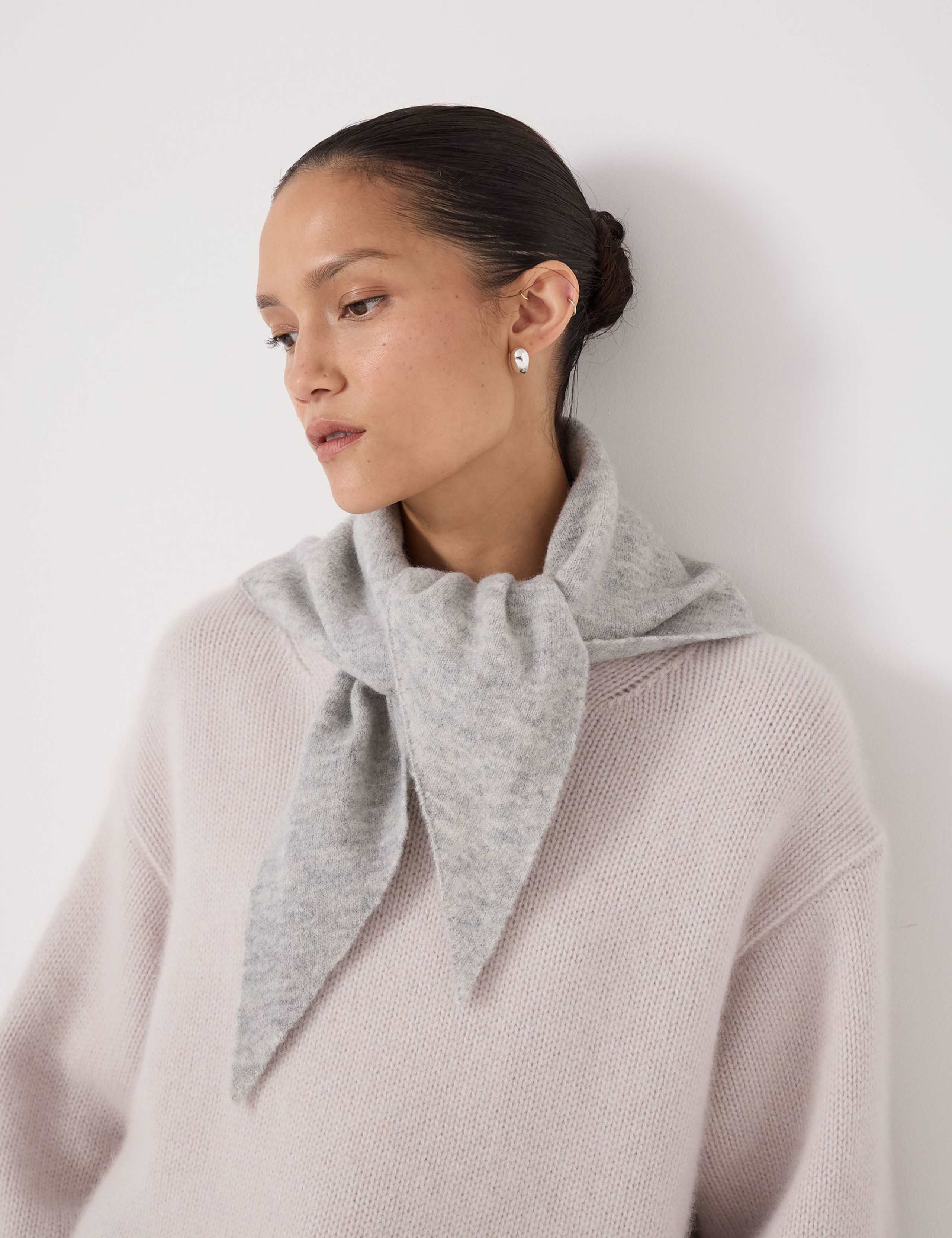 Wool Blend Textured Scarf 1 of 3