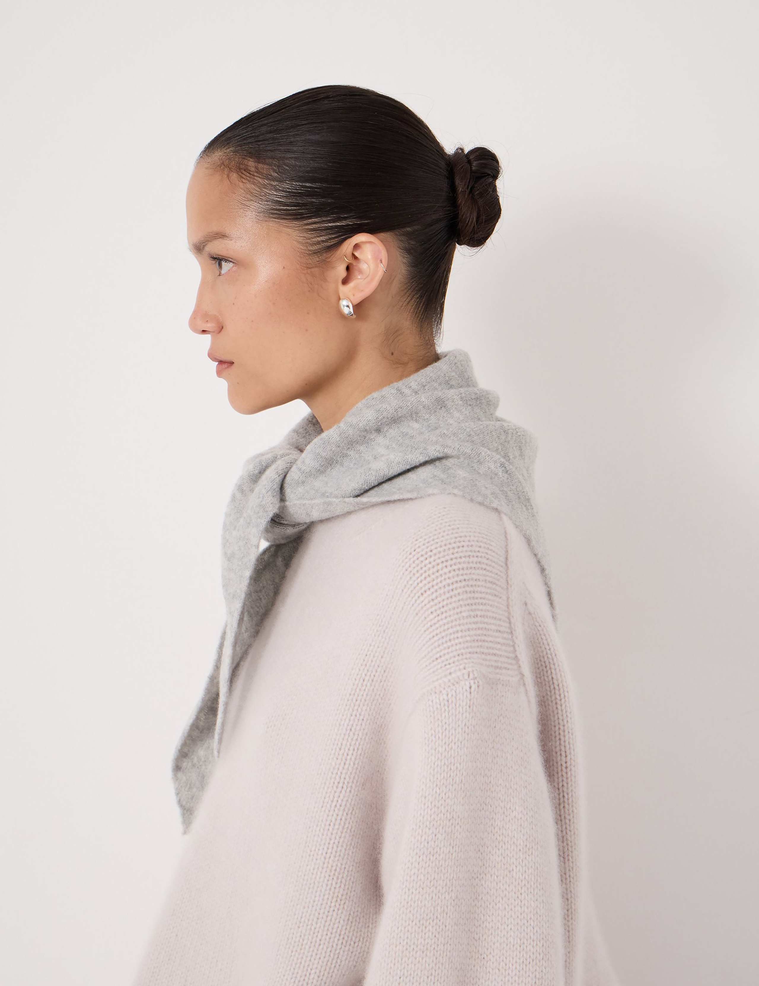 Wool Blend Textured Scarf 2 of 3