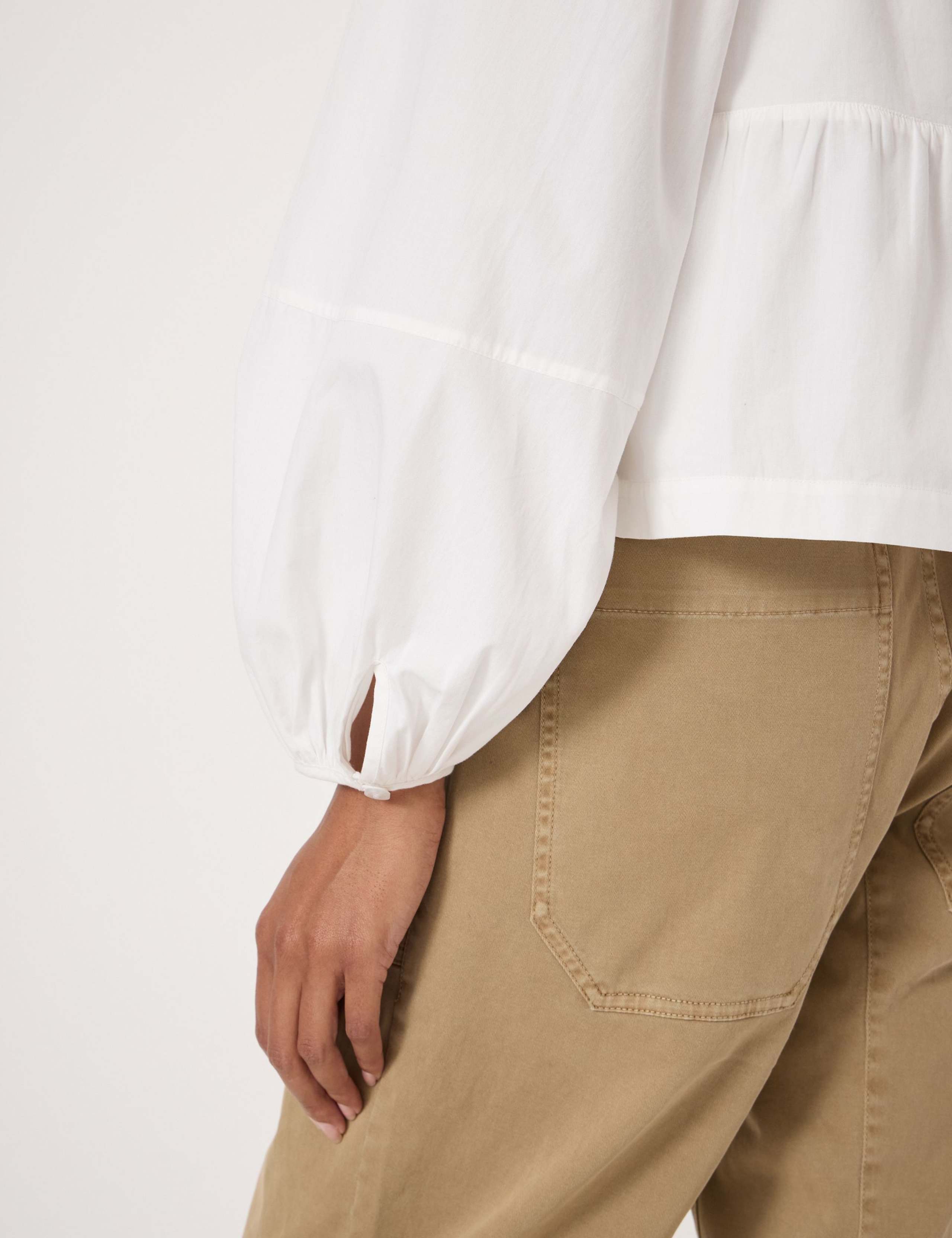 Pure Cotton Peplum Blouse 5 of 5