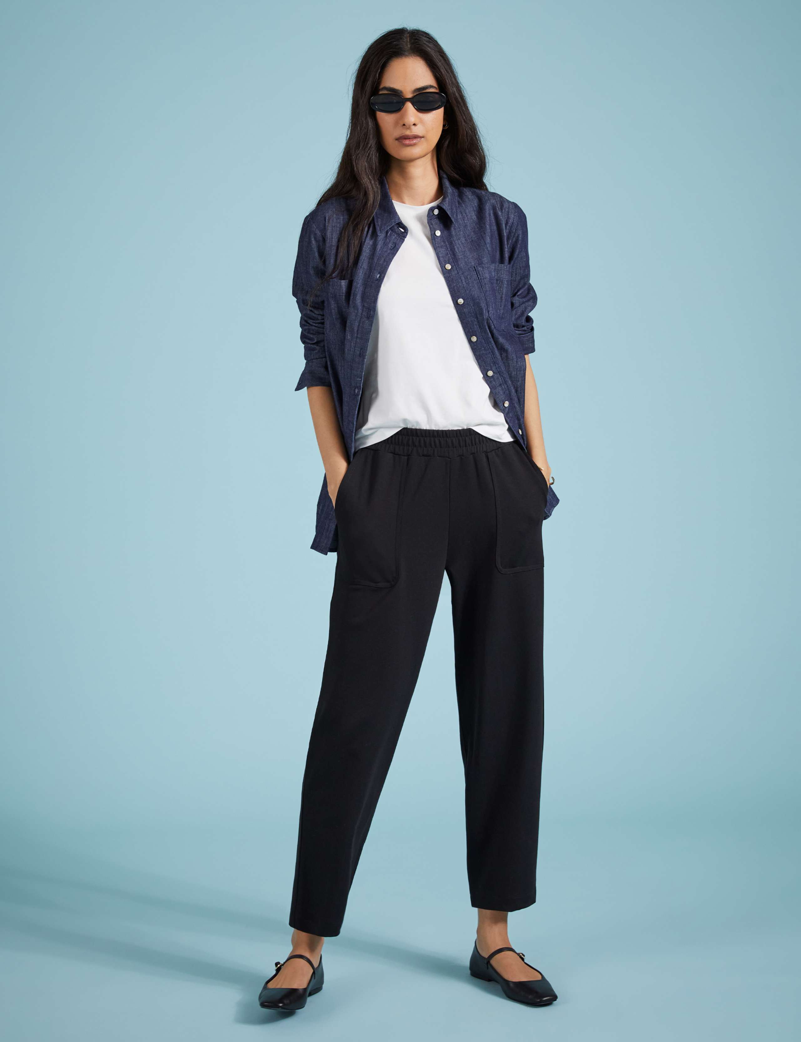 Jersey Tapered Ankle Grazer Trousers 3 of 5
