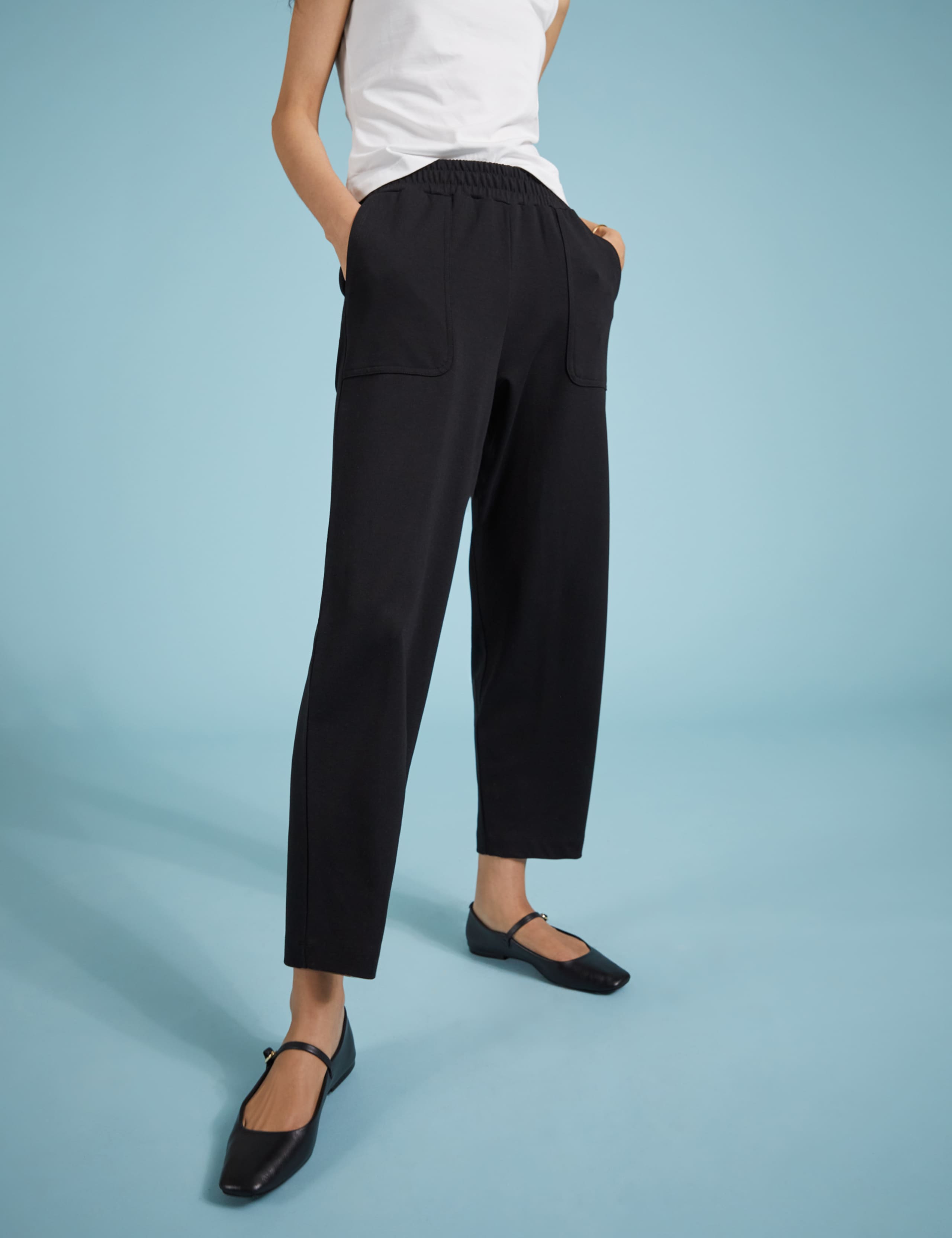 Jersey Tapered Ankle Grazer Trousers 4 of 5