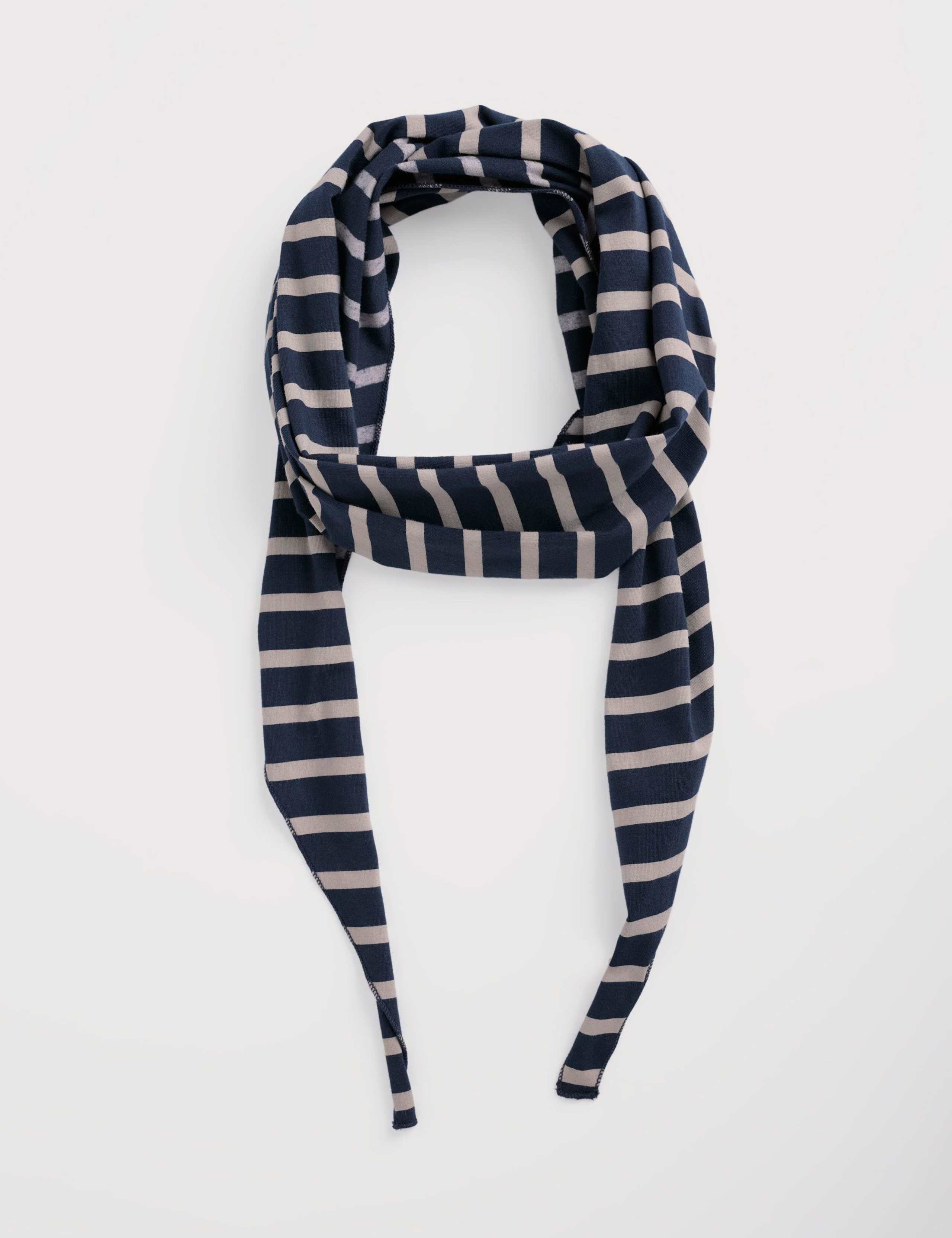 Cotton Rich Striped Scarf 2 of 3