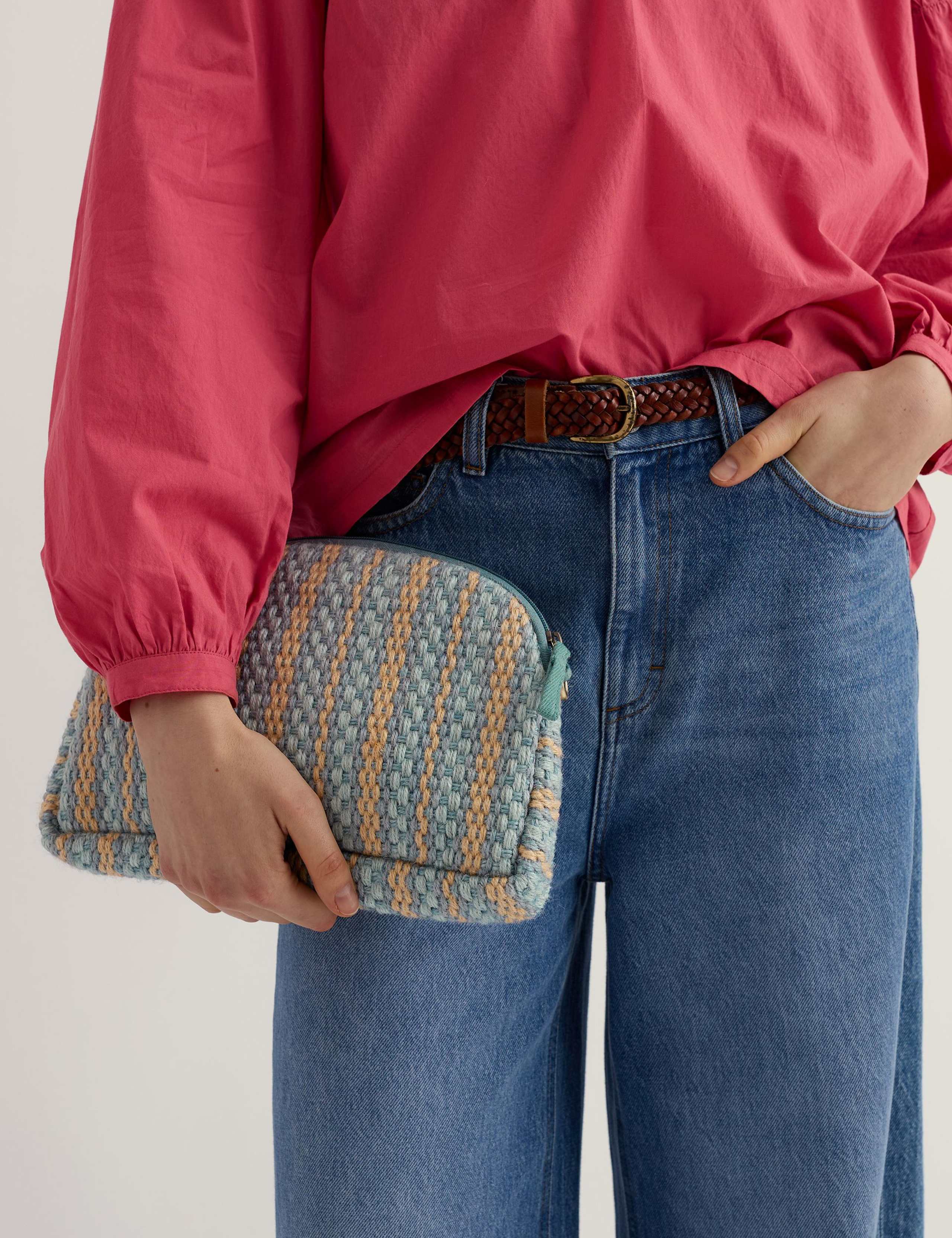 Jute Striped Cross Body Bag 3 of 6