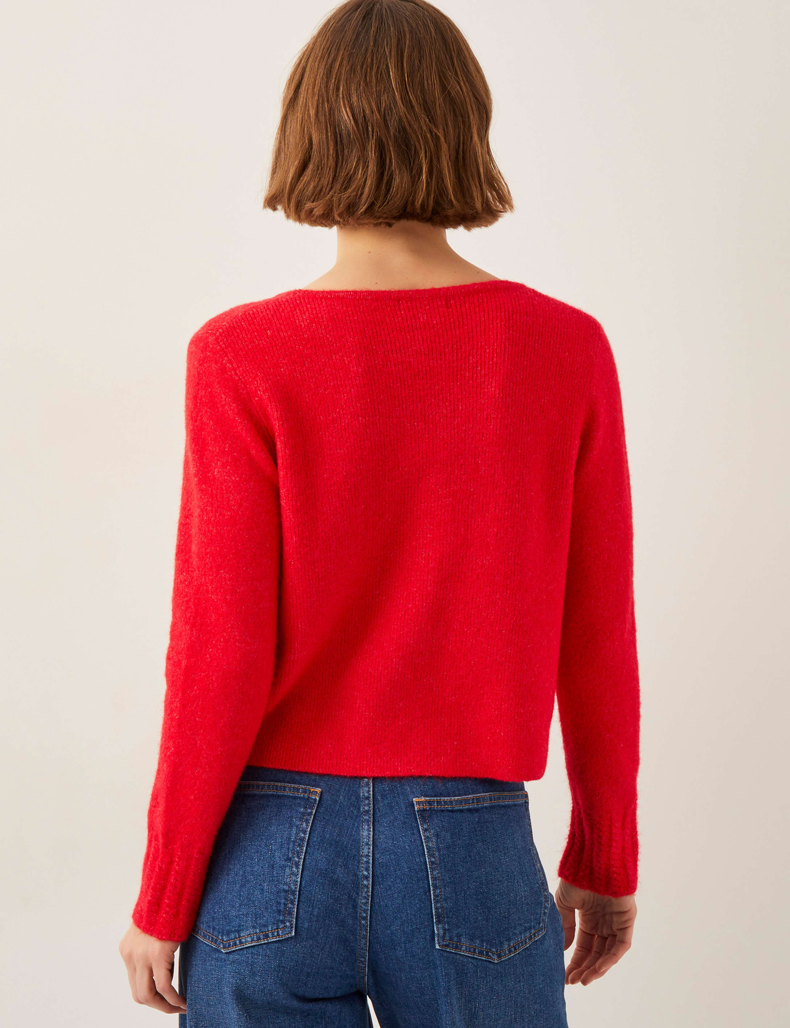 Textured V-Neck Cardigan 5 of 5