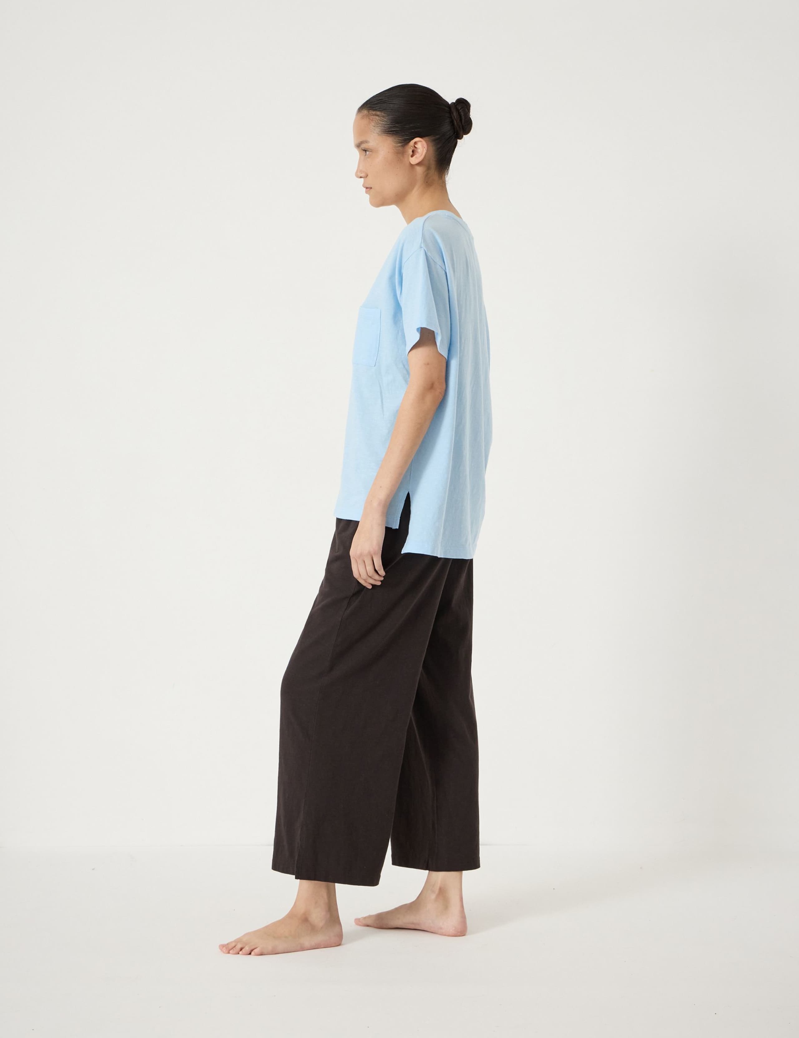 Pure Cotton Culotte Pyjama Set 3 of 4