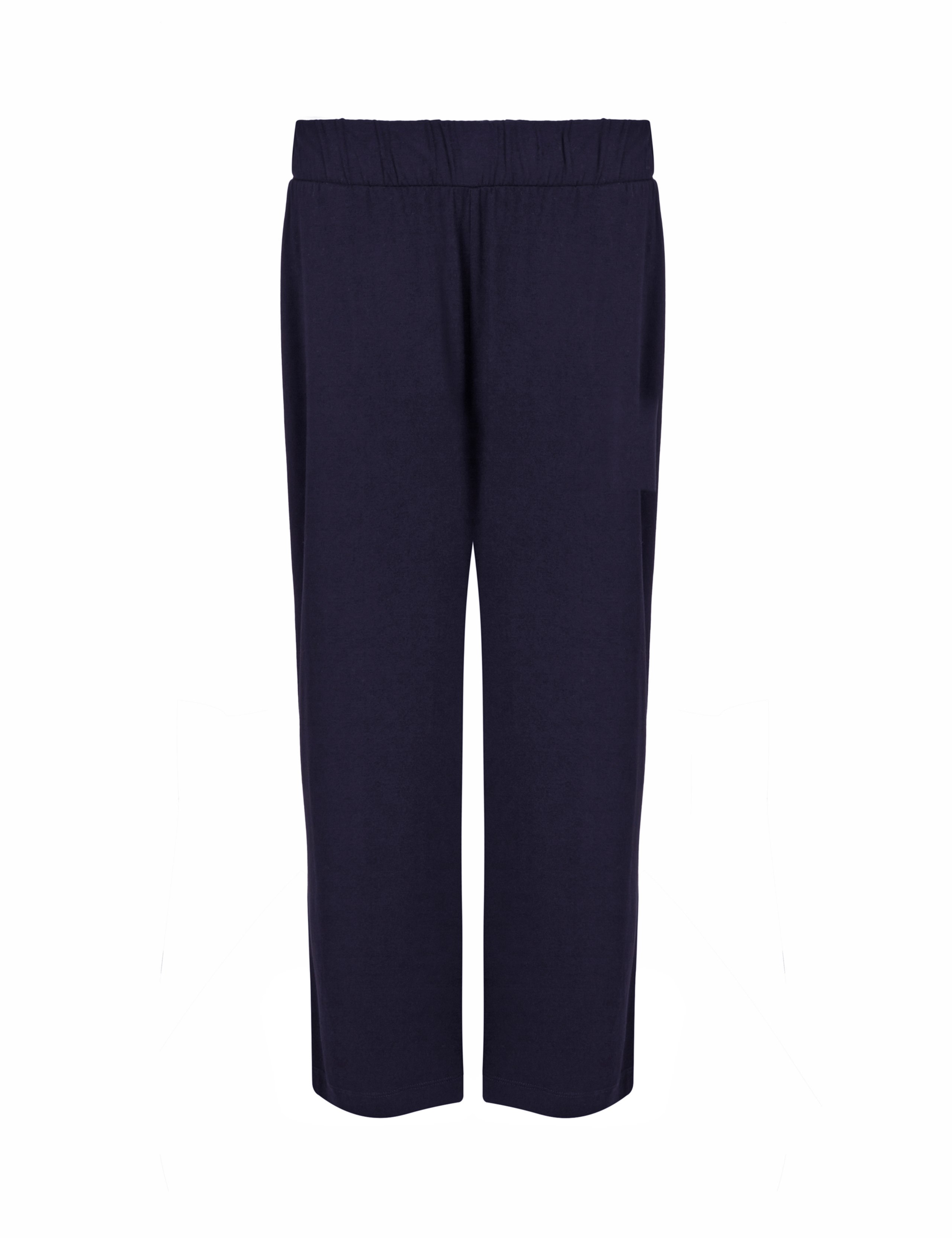 Elasticated Waist Wide Leg Cropped Trousers 2 of 5