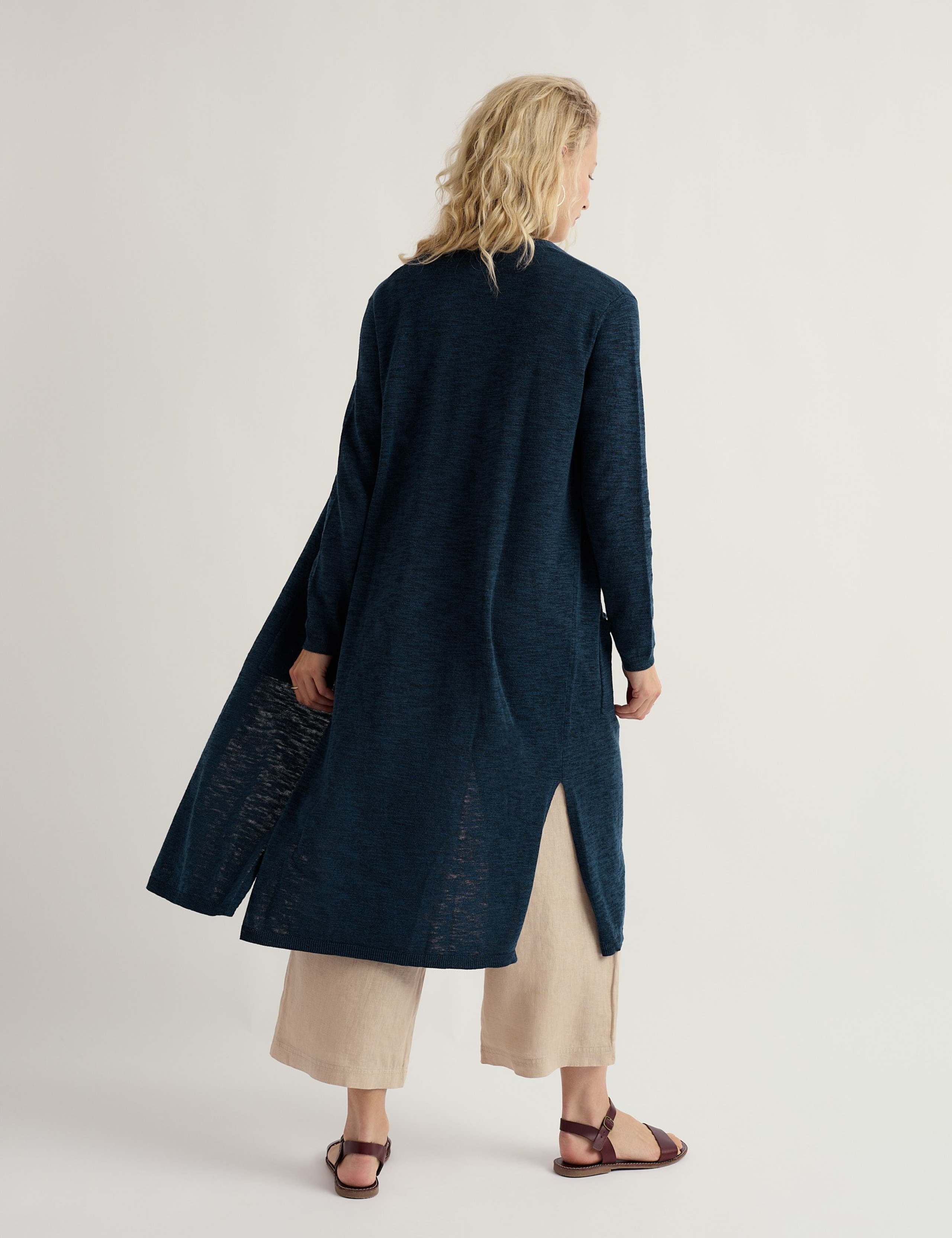 Cotton Rich Relaxed Longline Cardigan 4 of 5