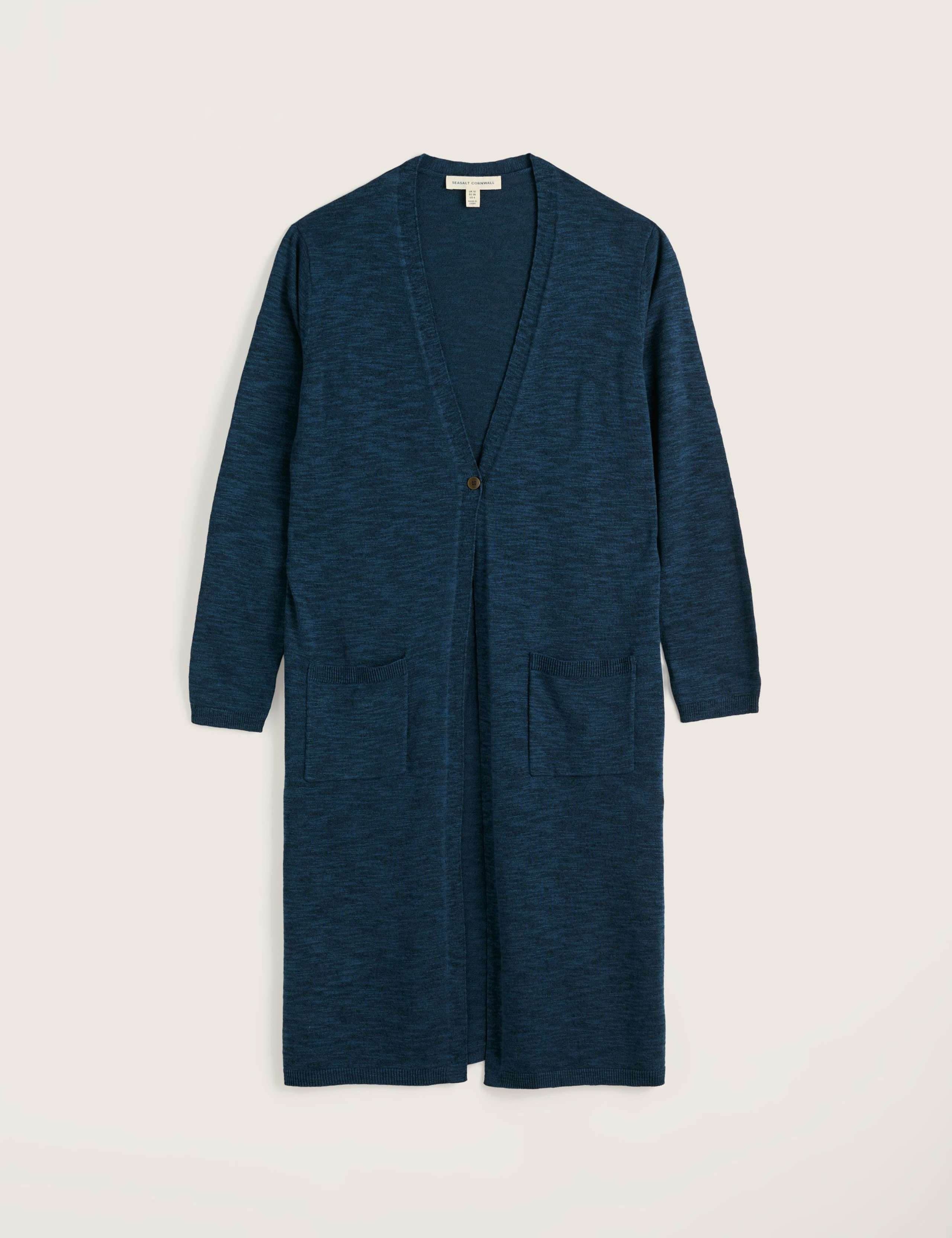 Cotton Rich Relaxed Longline Cardigan 2 of 5