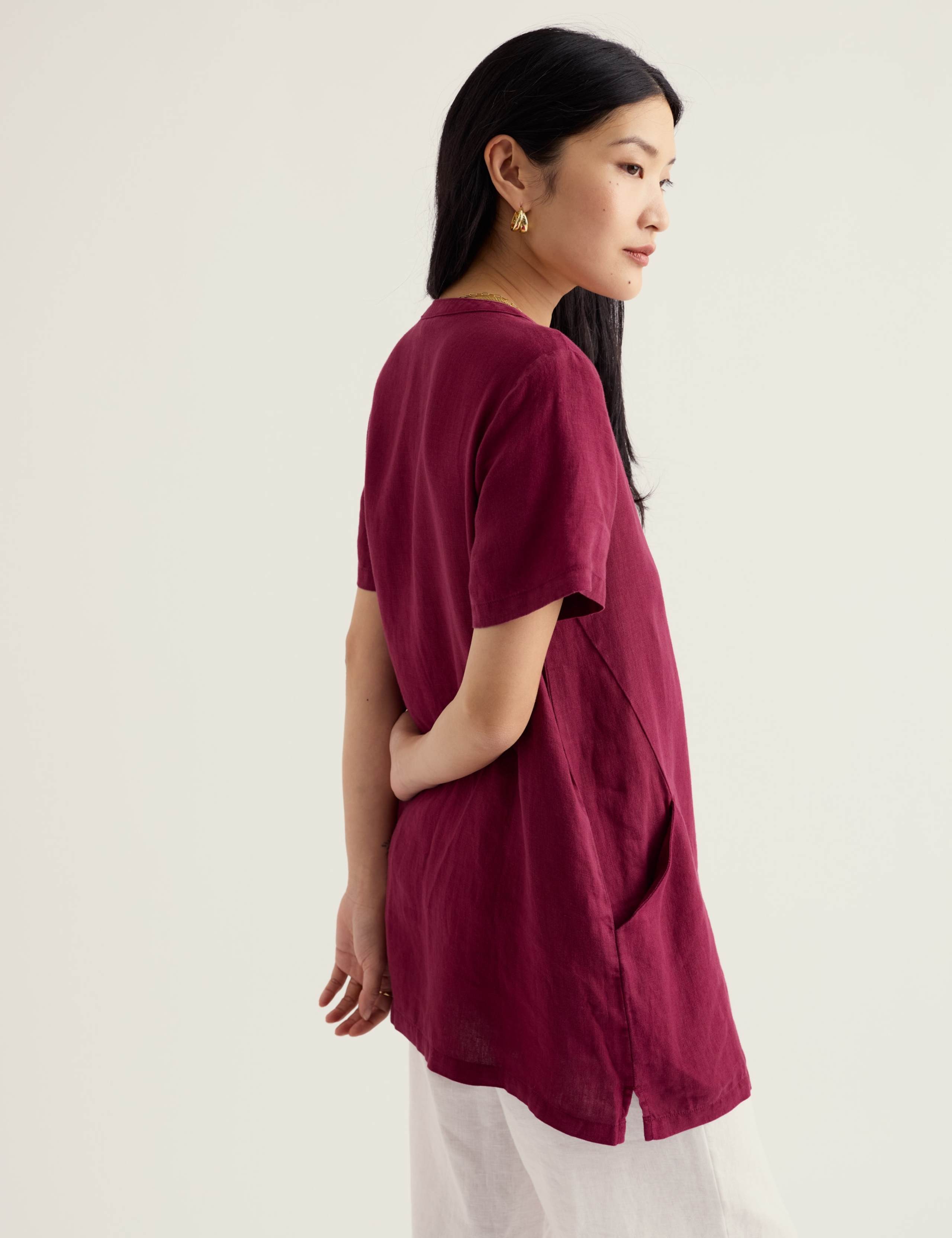 Pure Linen V-Neck Tunic 4 of 5