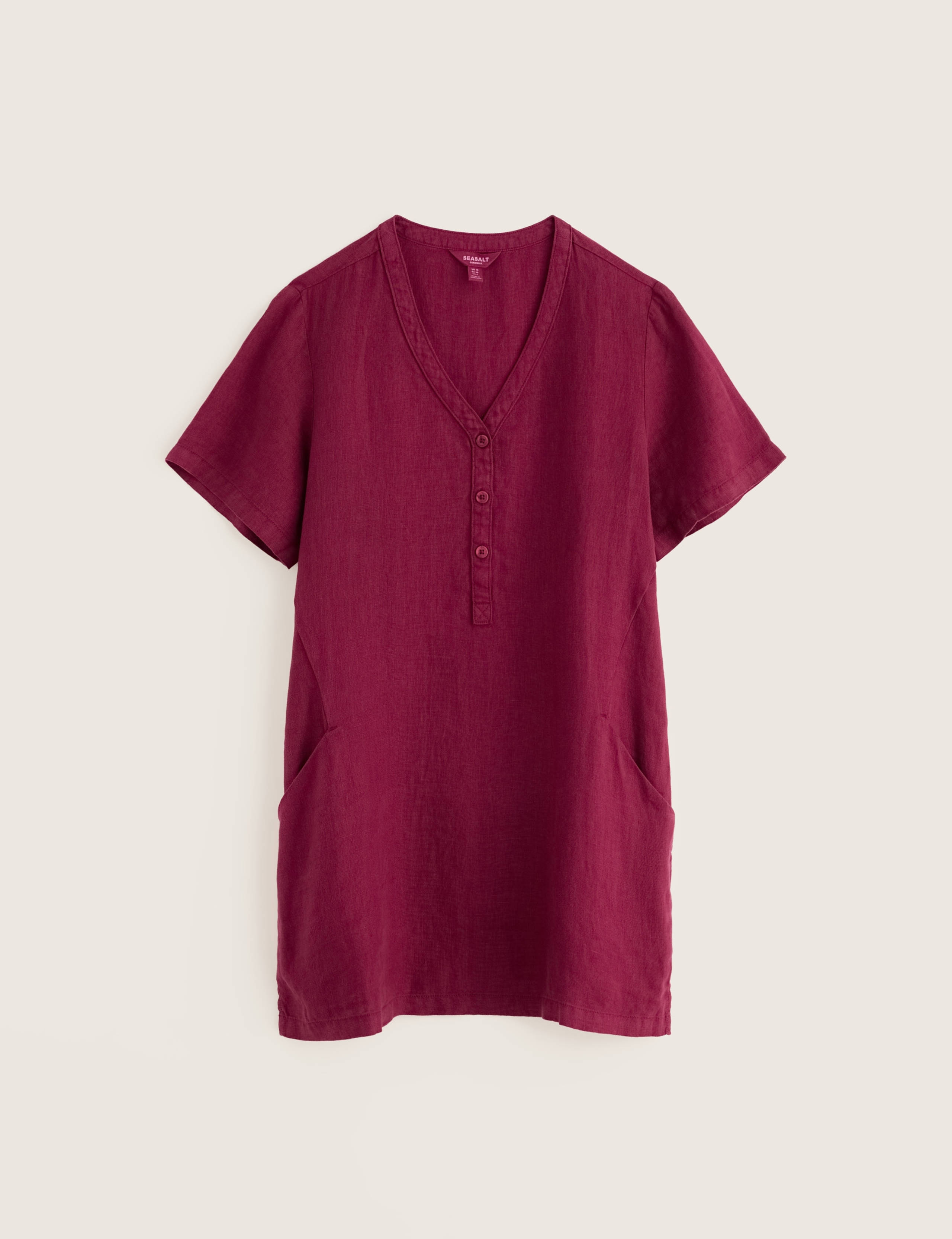 Pure Linen V-Neck Tunic 2 of 5
