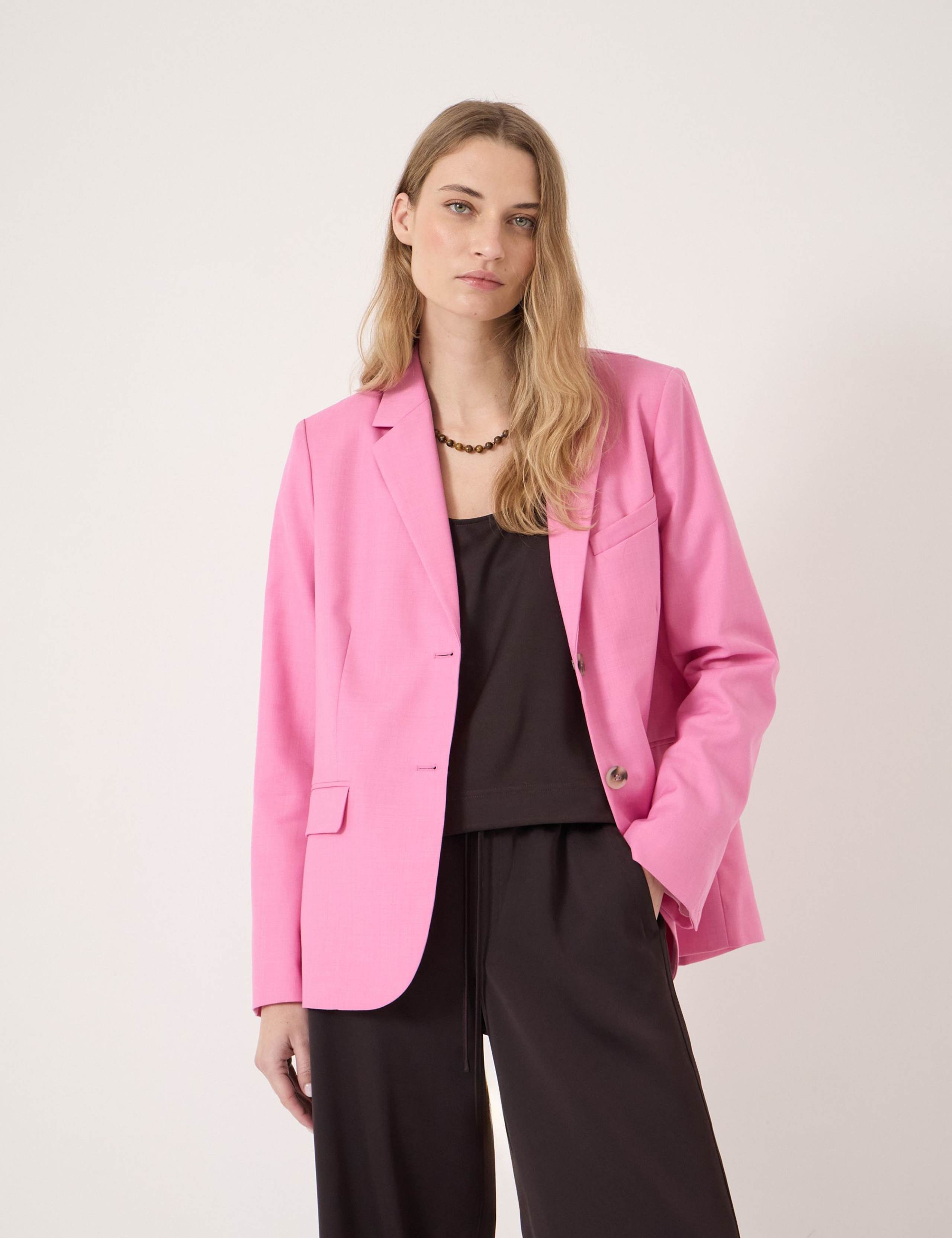 Wool Blend Relaxed Blazer 5 of 6
