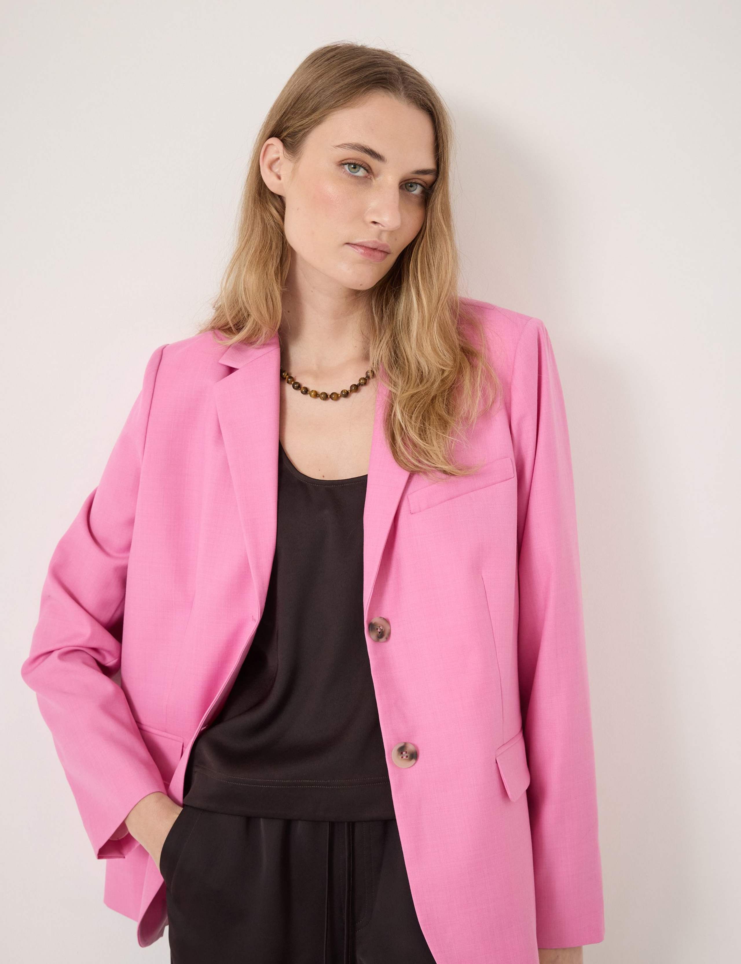 Wool Blend Relaxed Blazer 7 of 7