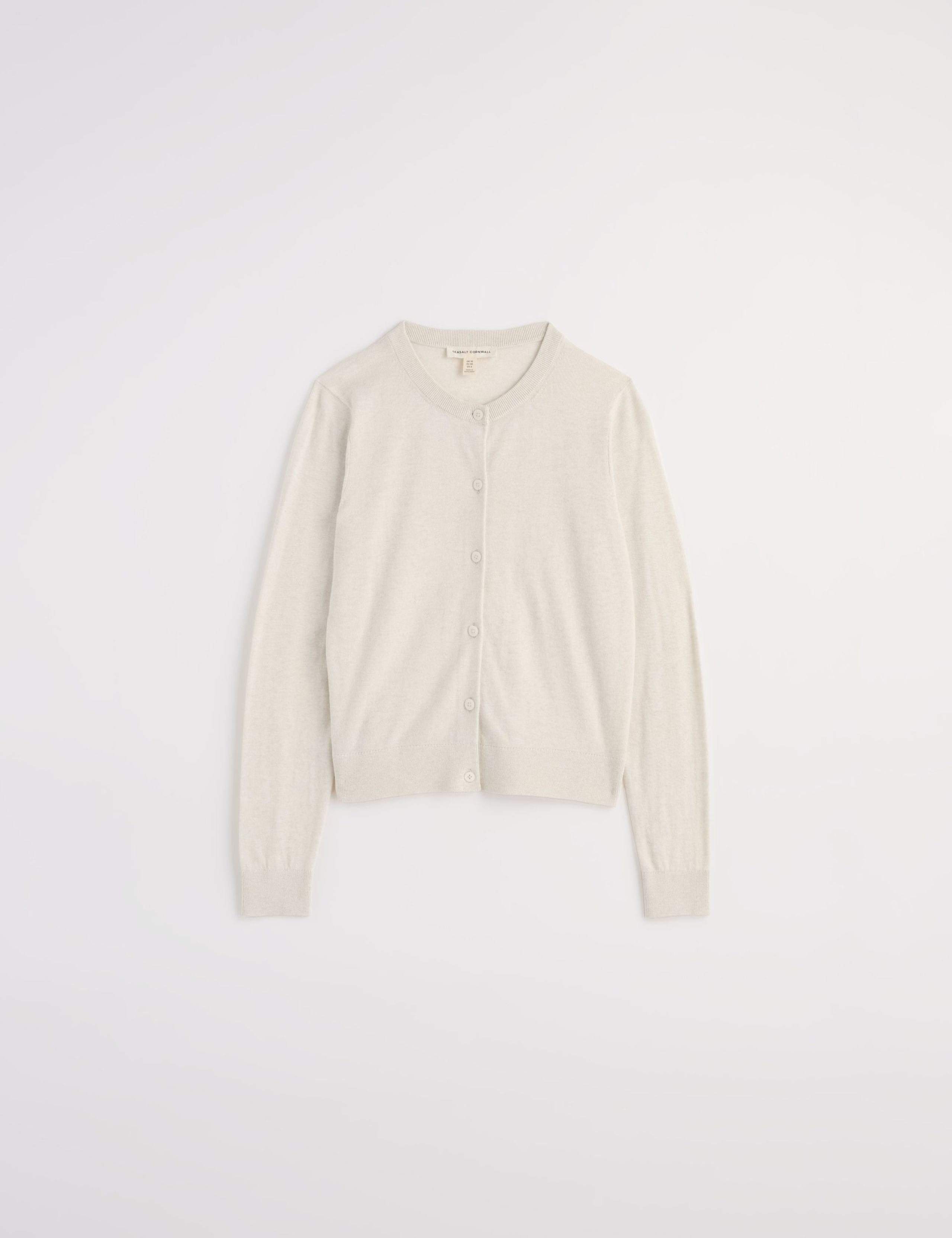 Pure Cotton Crew Neck Cardigan 2 of 5