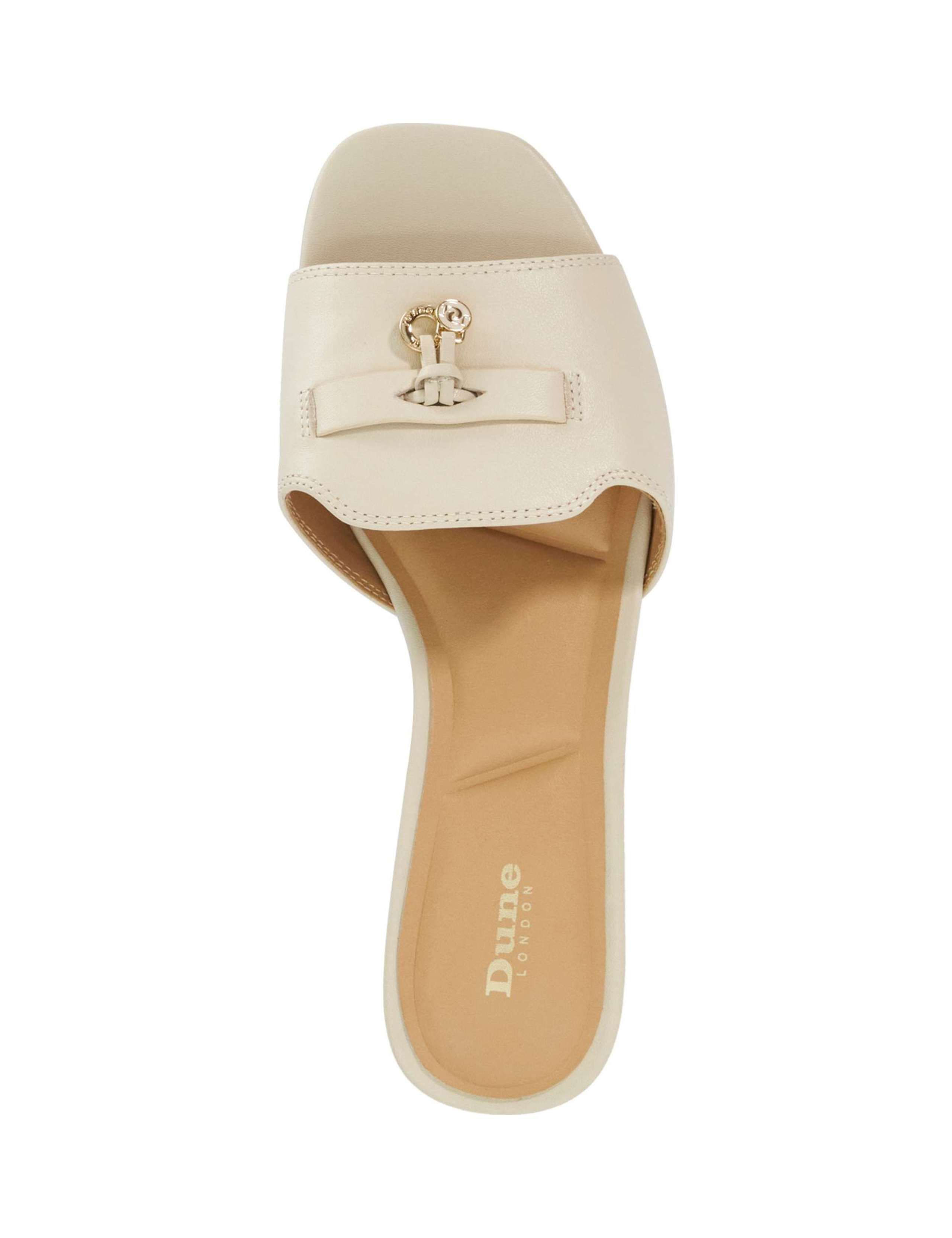 Leather Slip On Flat Mules 2 of 5