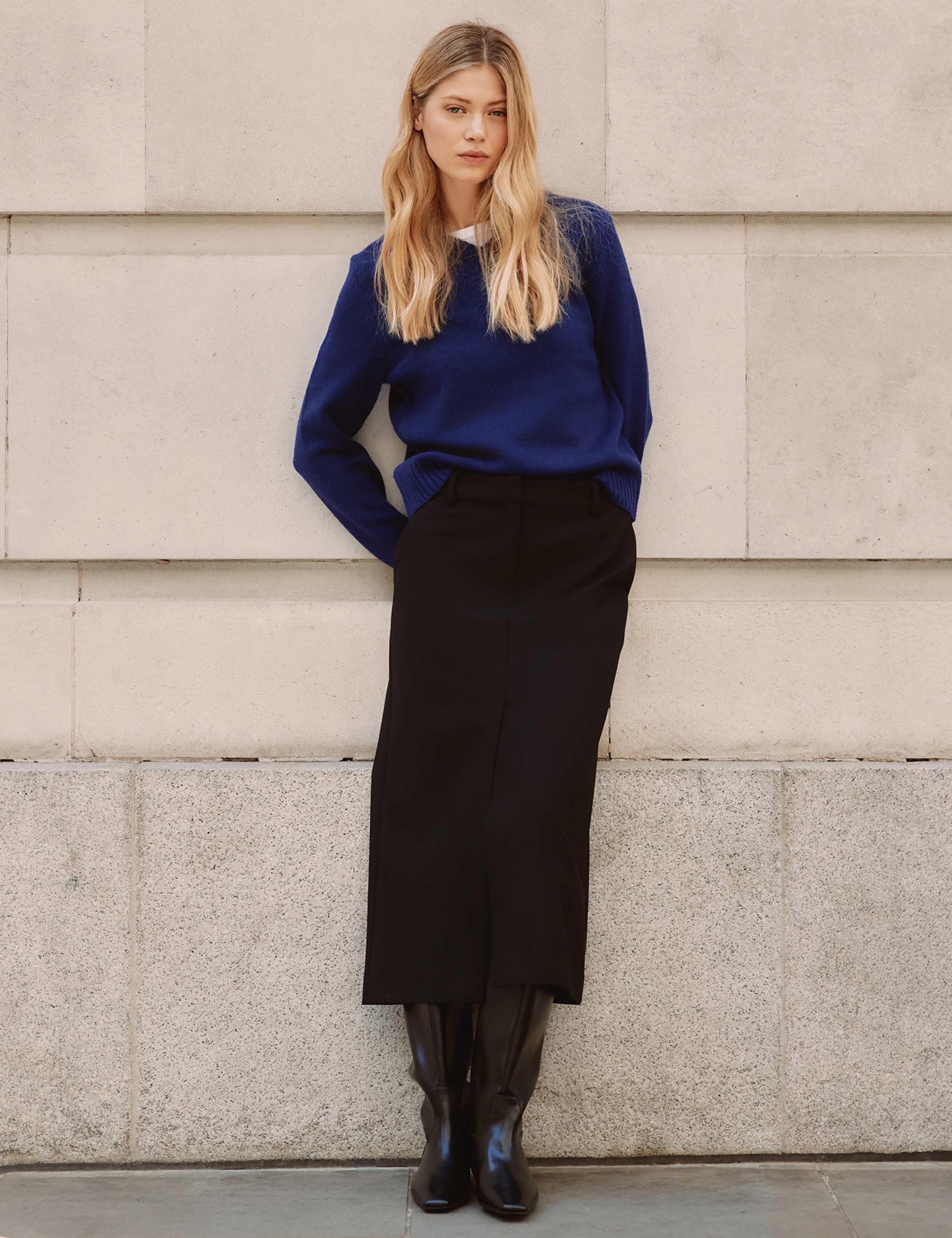 Tailored Midi Pencil Skirt 3 of 6