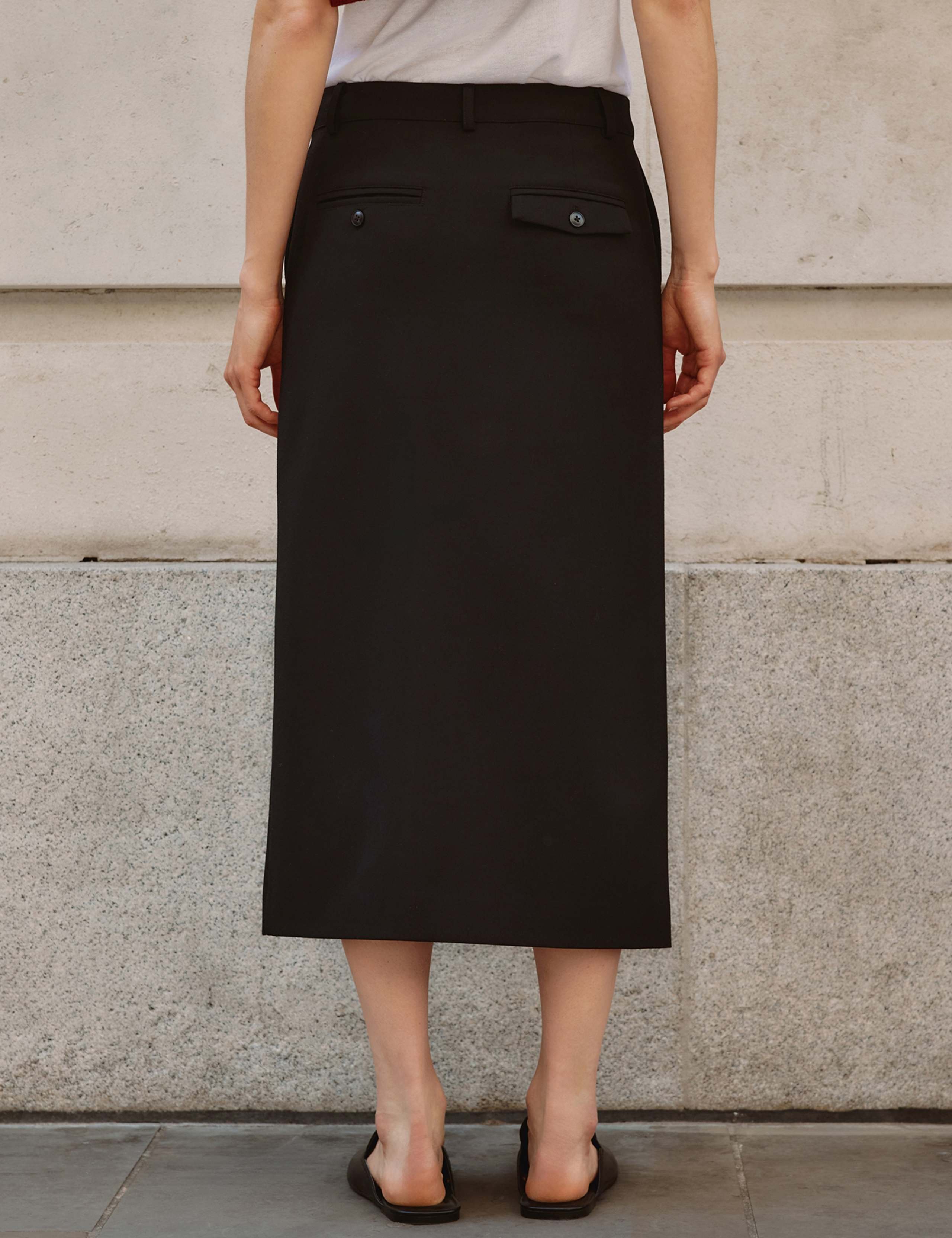 Tailored Midi Pencil Skirt 5 of 6