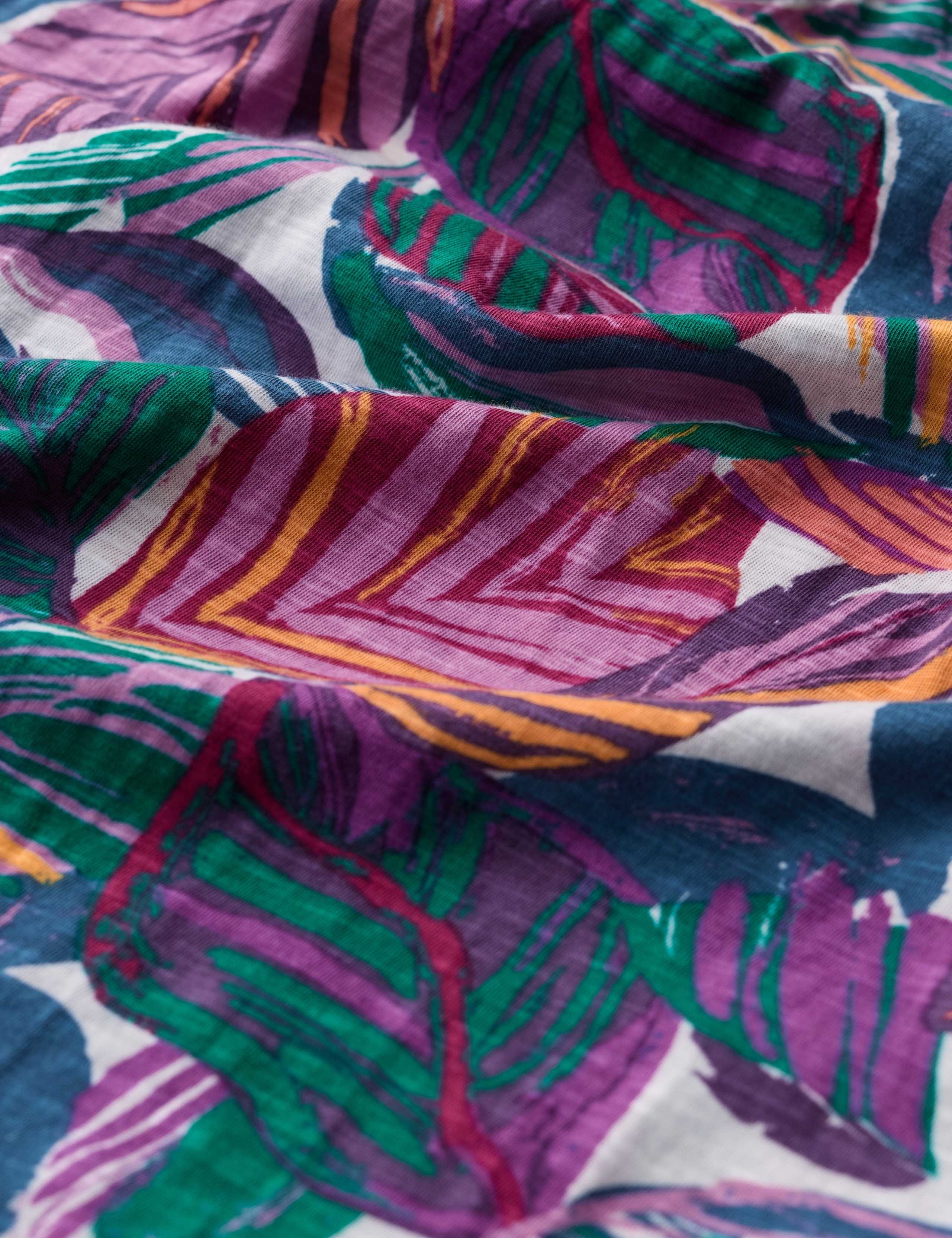 Pure Cotton Printed V-Neck Vest 5 of 5