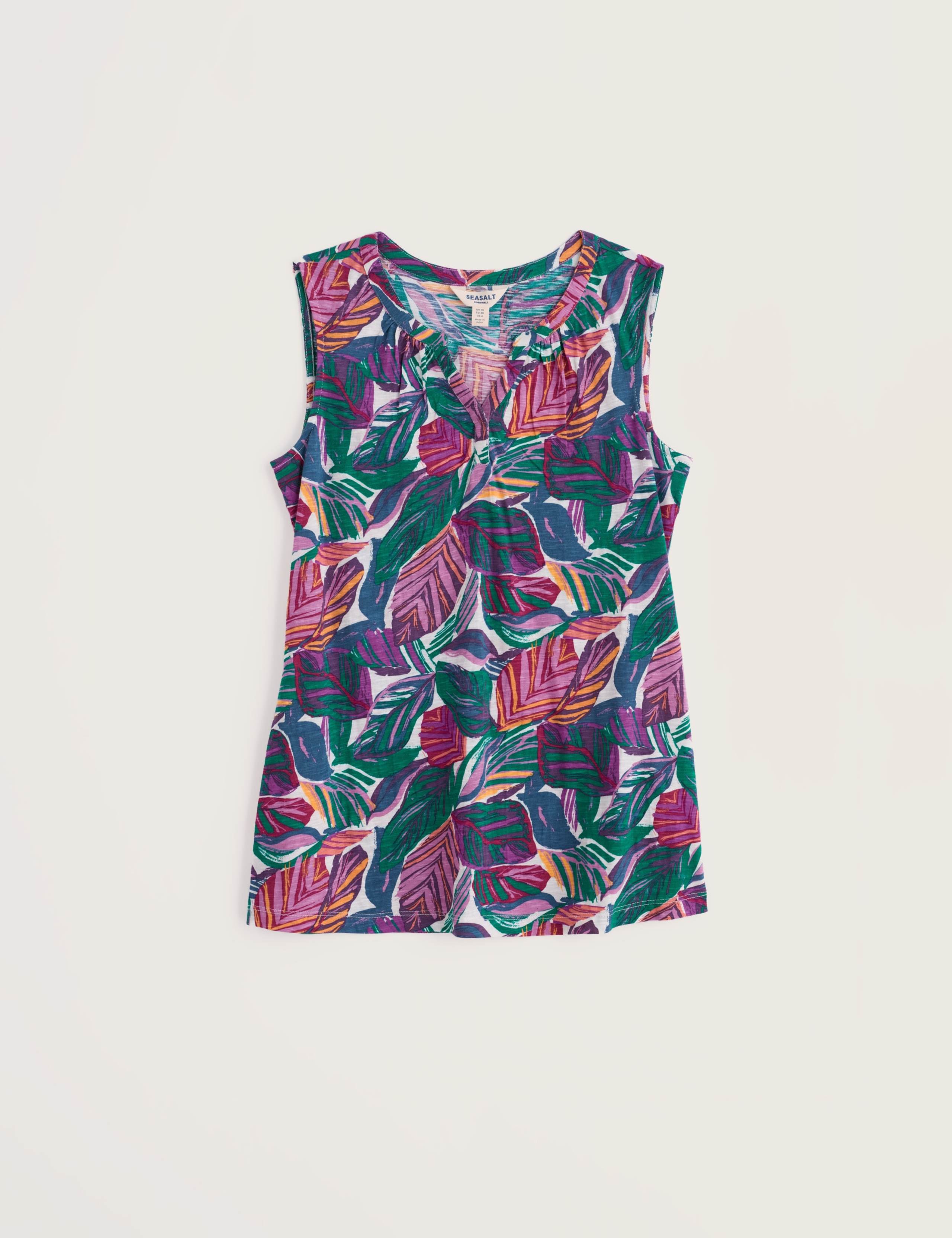 Pure Cotton Printed V-Neck Vest 2 of 5