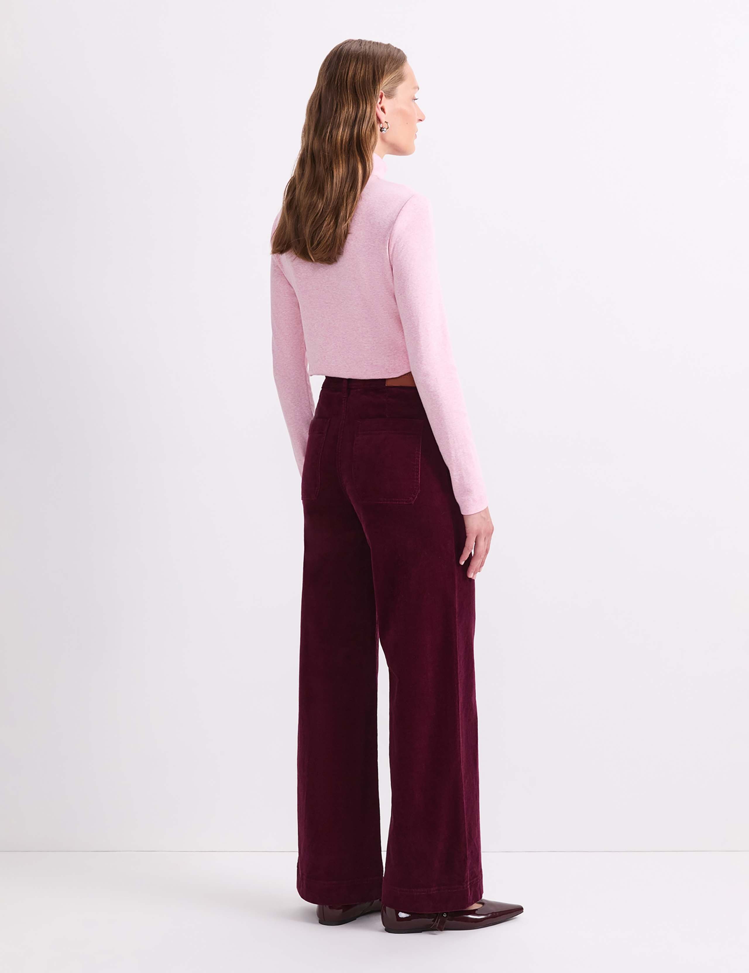 Cotton Rich Cord Wide Leg Trousers 5 of 5