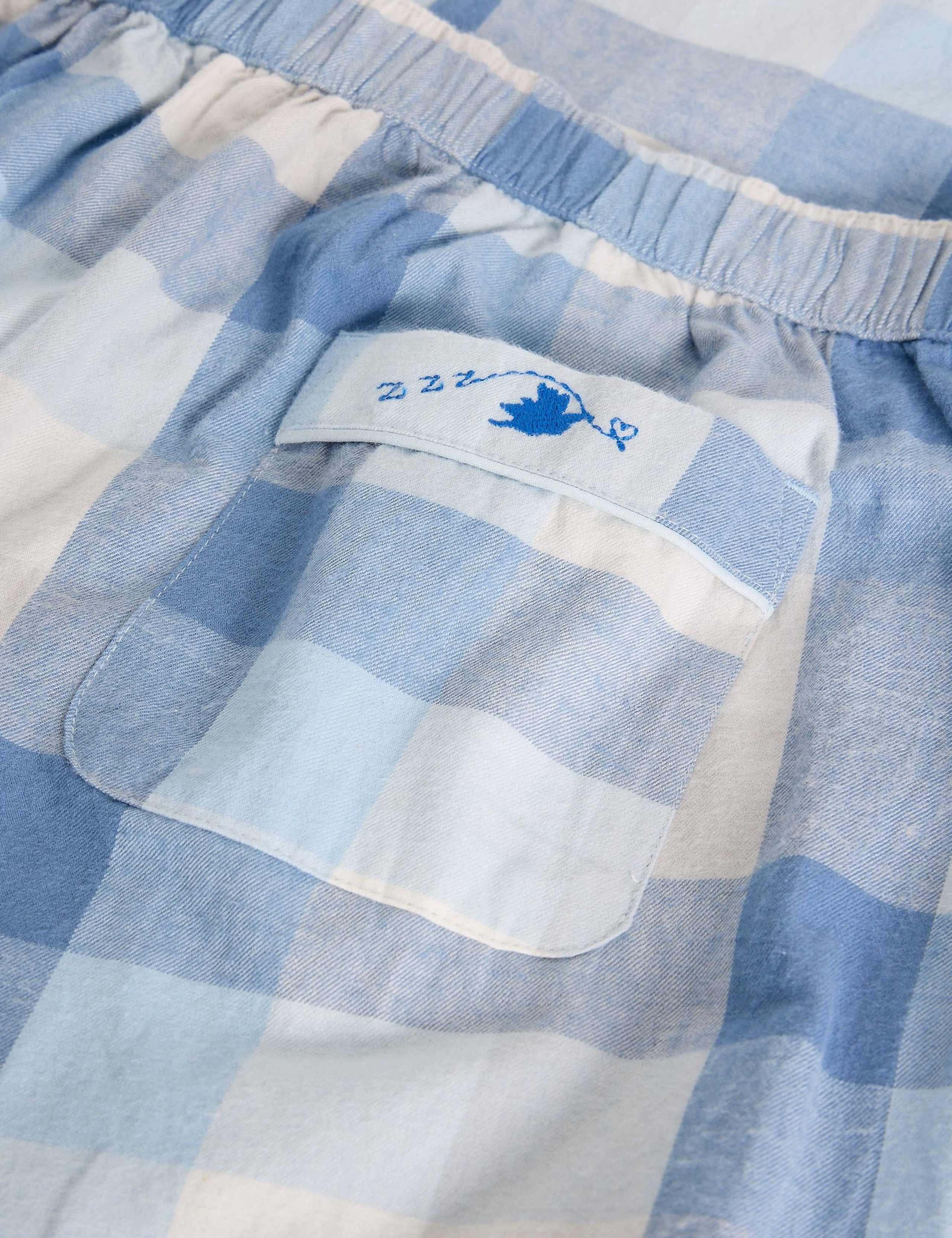 Pure Cotton Checked Pyjama Bottoms 6 of 6