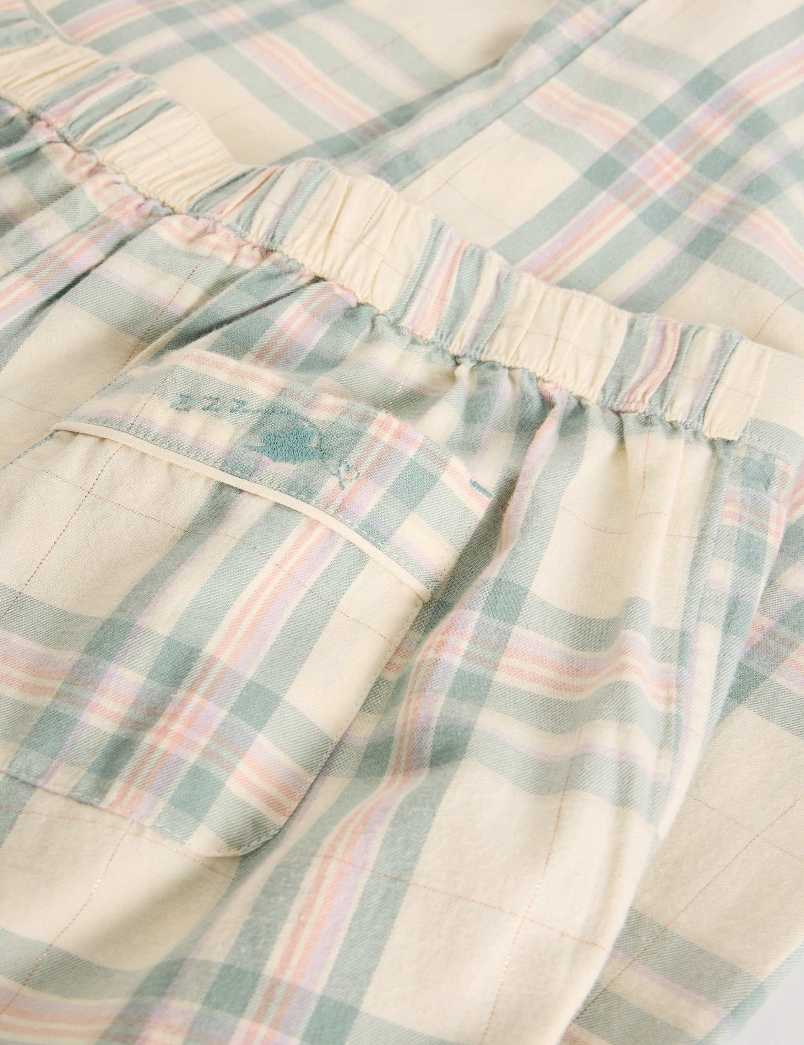 Pure Cotton Checked Pyjama Bottoms 6 of 6