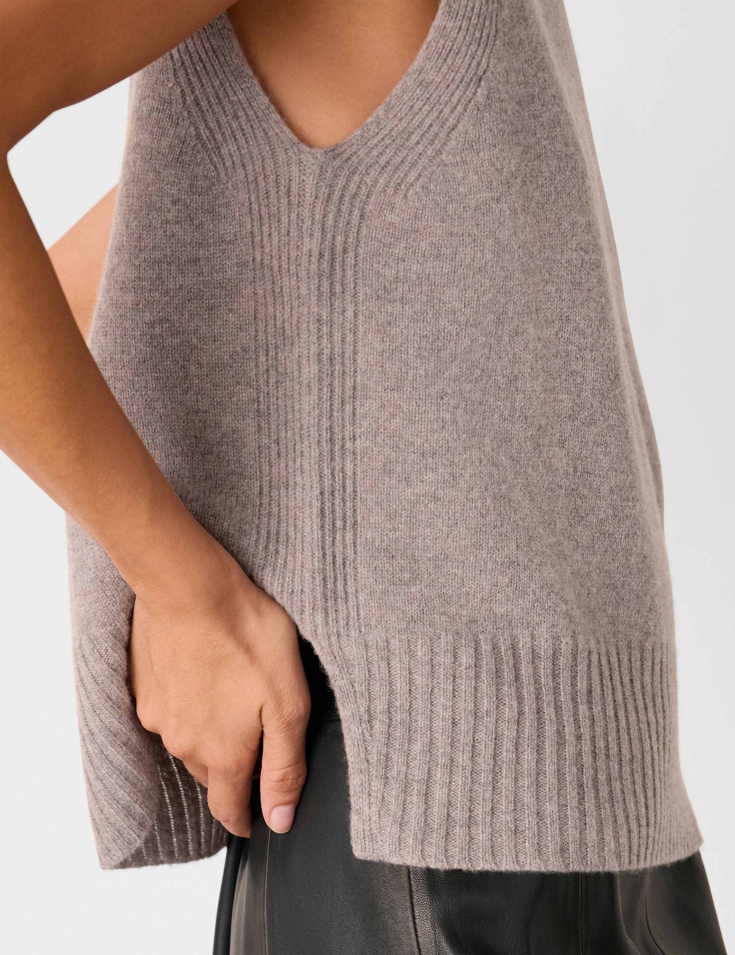 Pure Wool Crew Neck Vest Top 4 of 4
