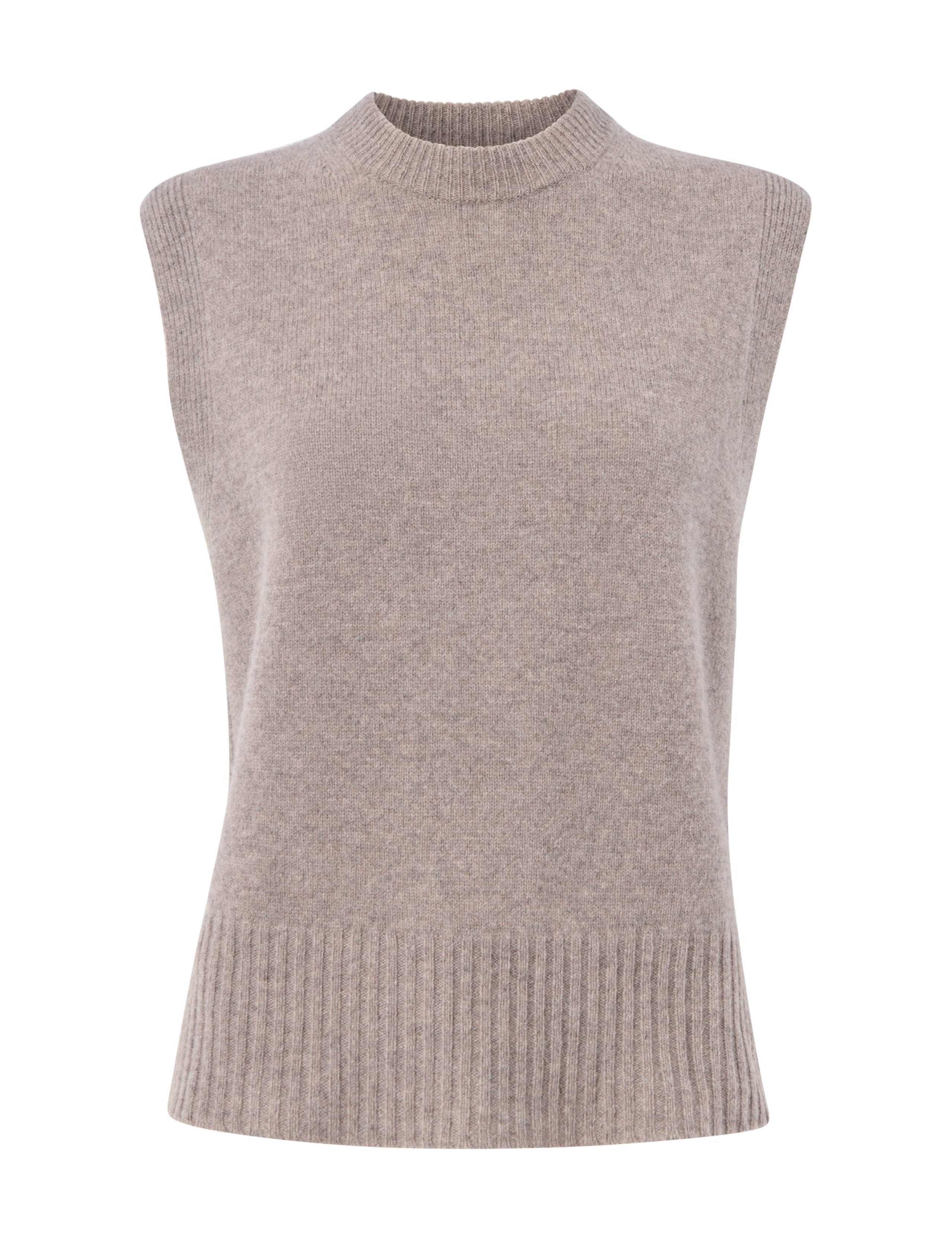 Pure Wool Crew Neck Vest Top 2 of 4