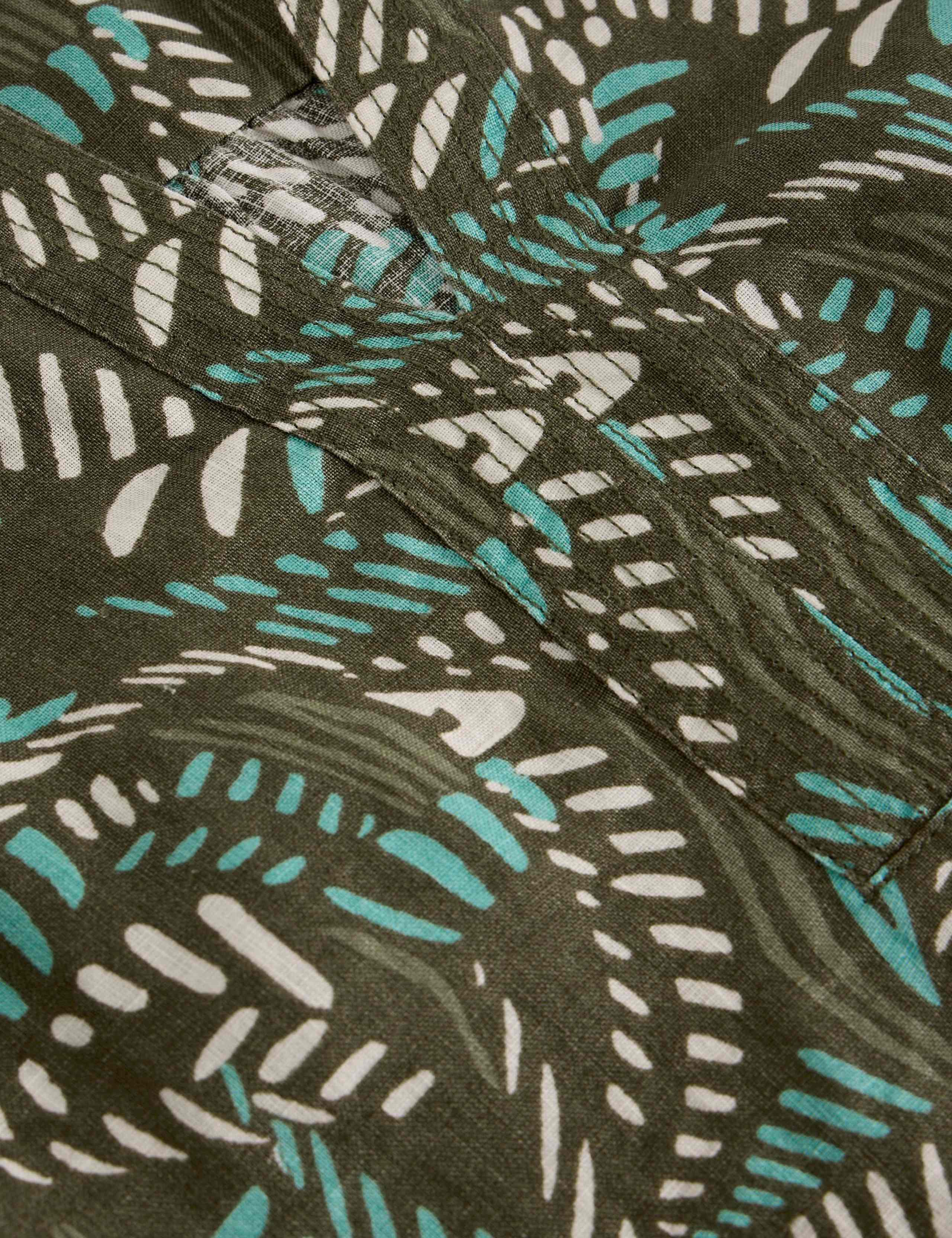 Pure Linen Knee Length Relaxed Tea Dress 4 of 6