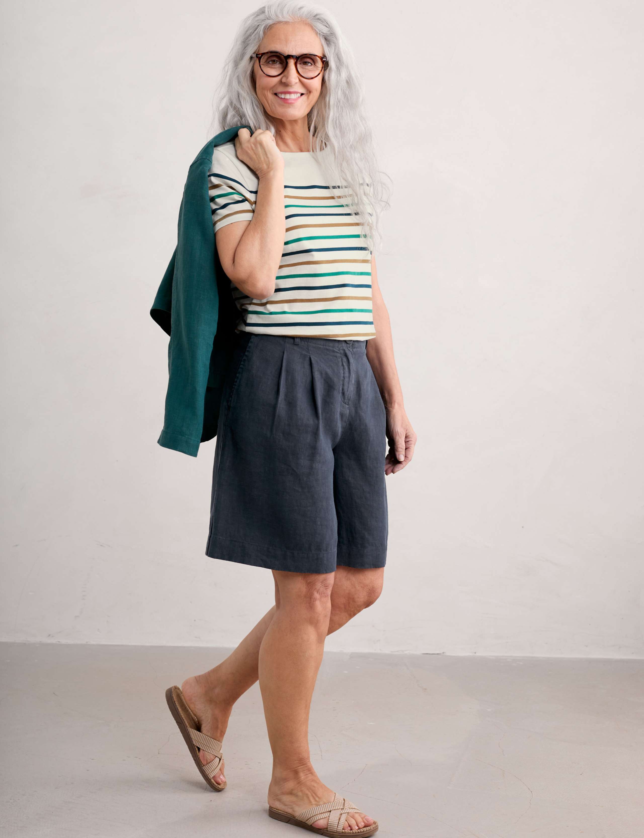 Pure Cotton Striped T-Shirt 1 of 5
