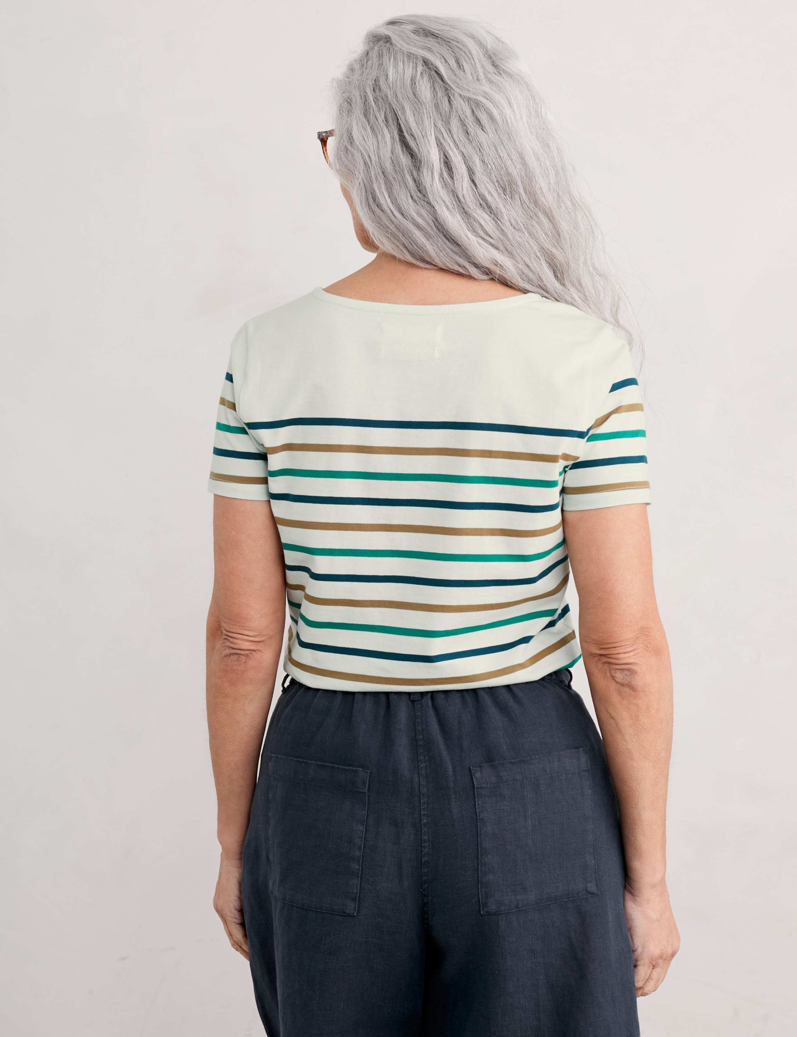 Pure Cotton Striped T-Shirt 4 of 5