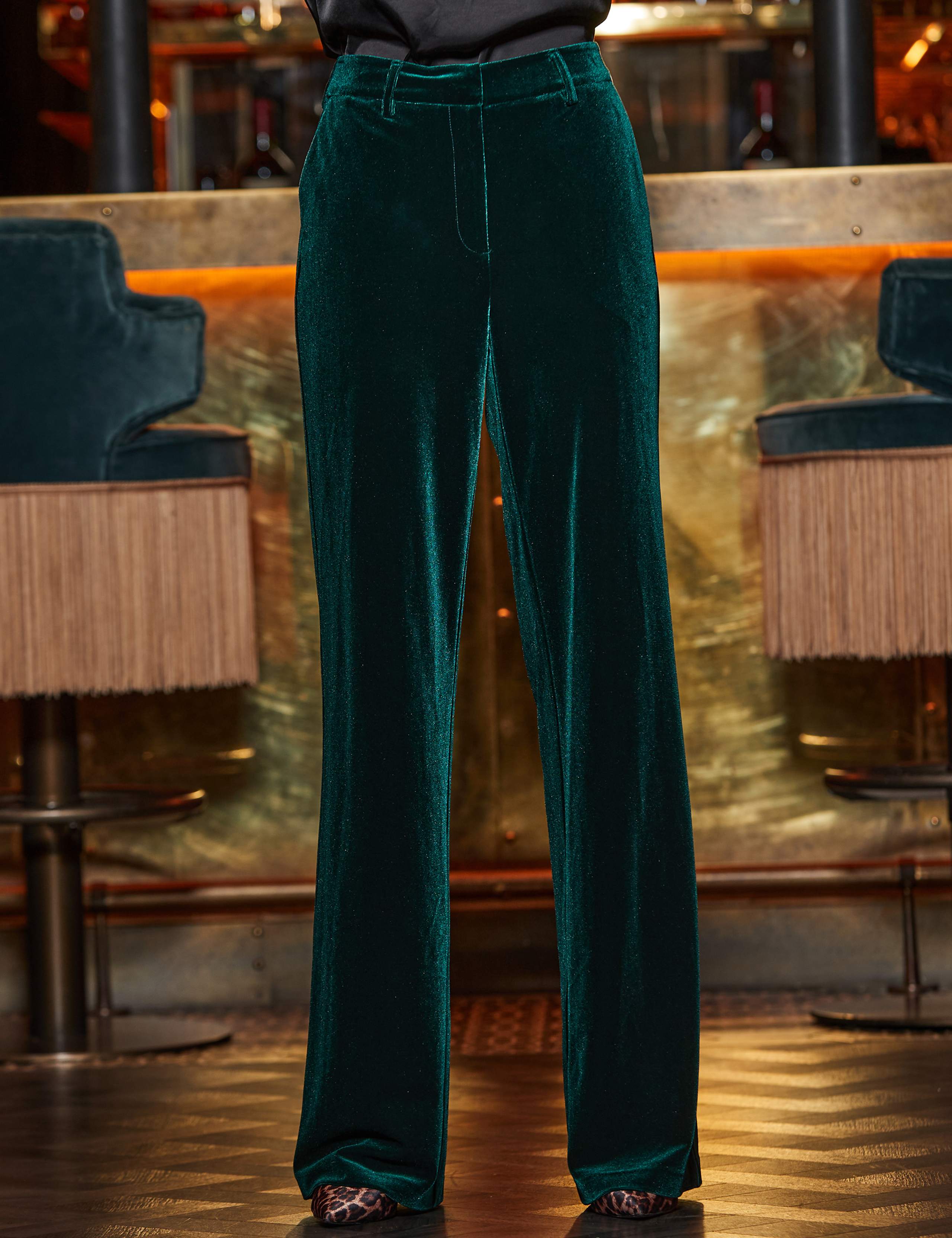 Velvet Wide Leg Trousers 6 of 6