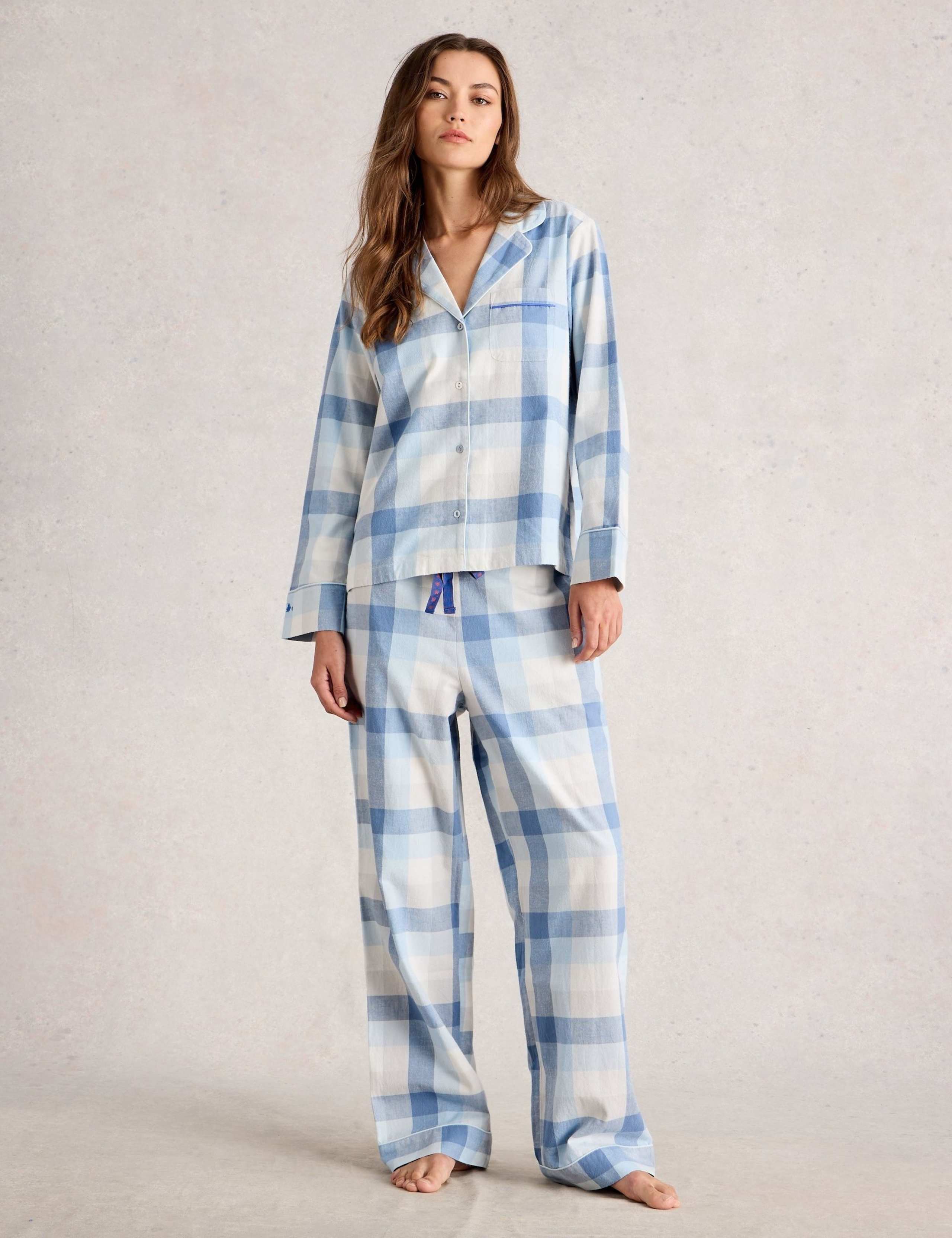 Pure Cotton Checked Lounge Shirt 3 of 6
