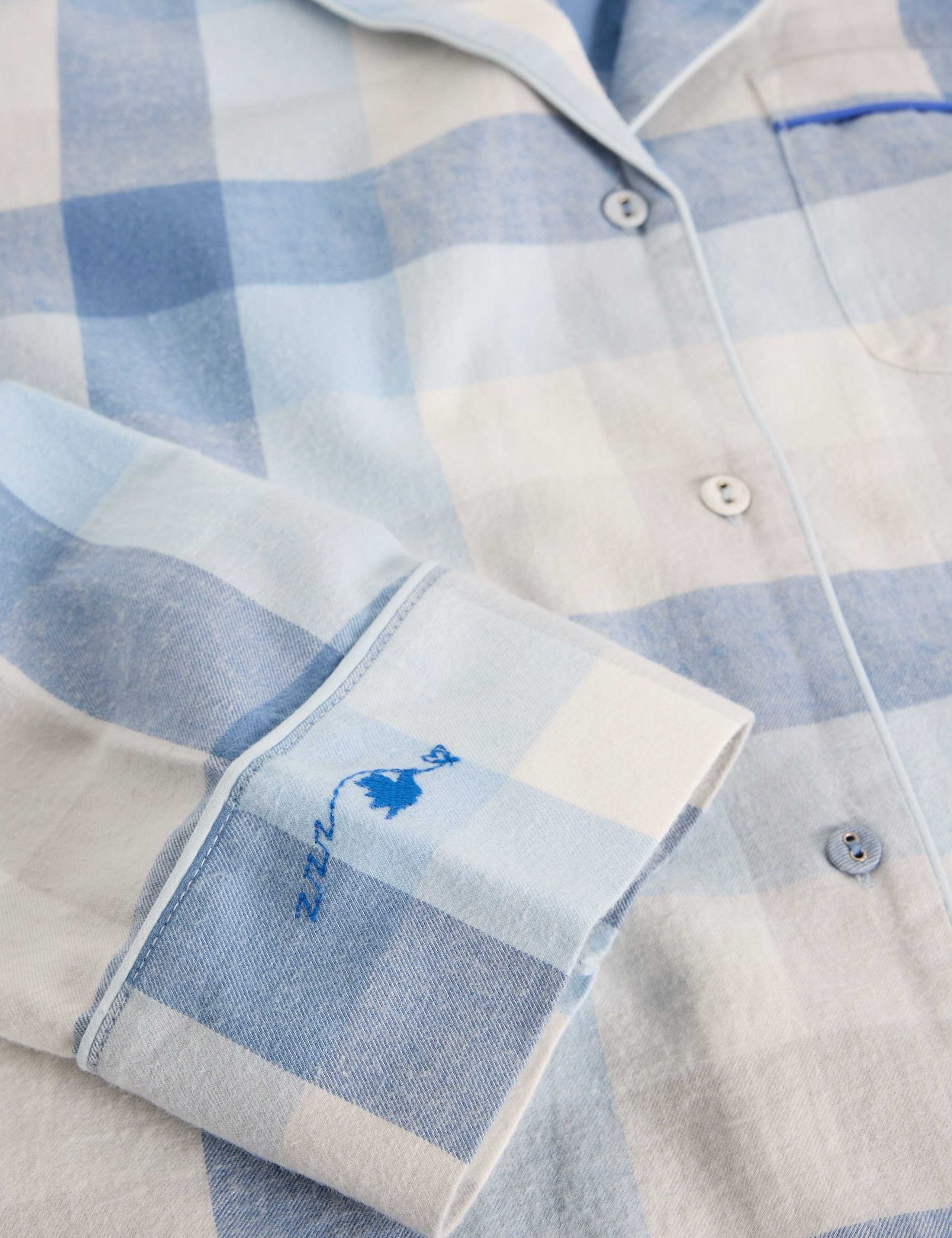 Pure Cotton Checked Lounge Shirt 6 of 6