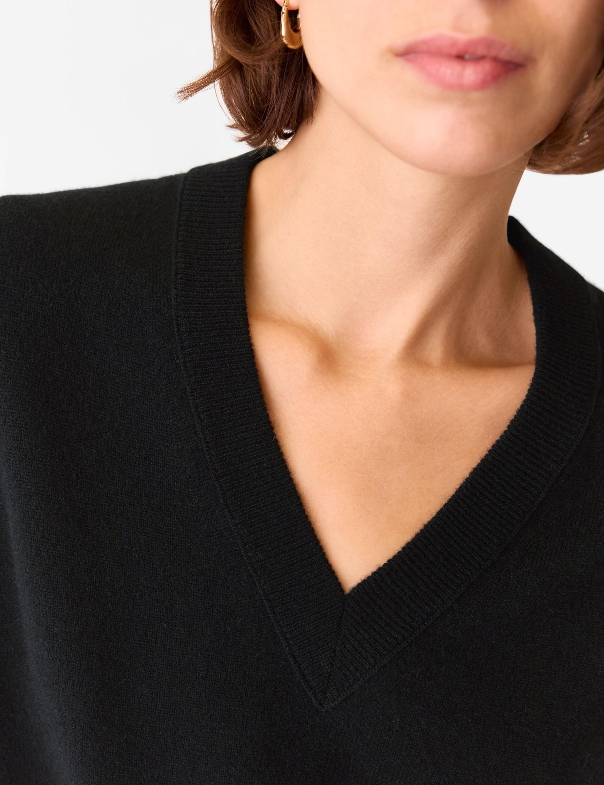 Pure Wool V-Neck Knitted Vest 4 of 4