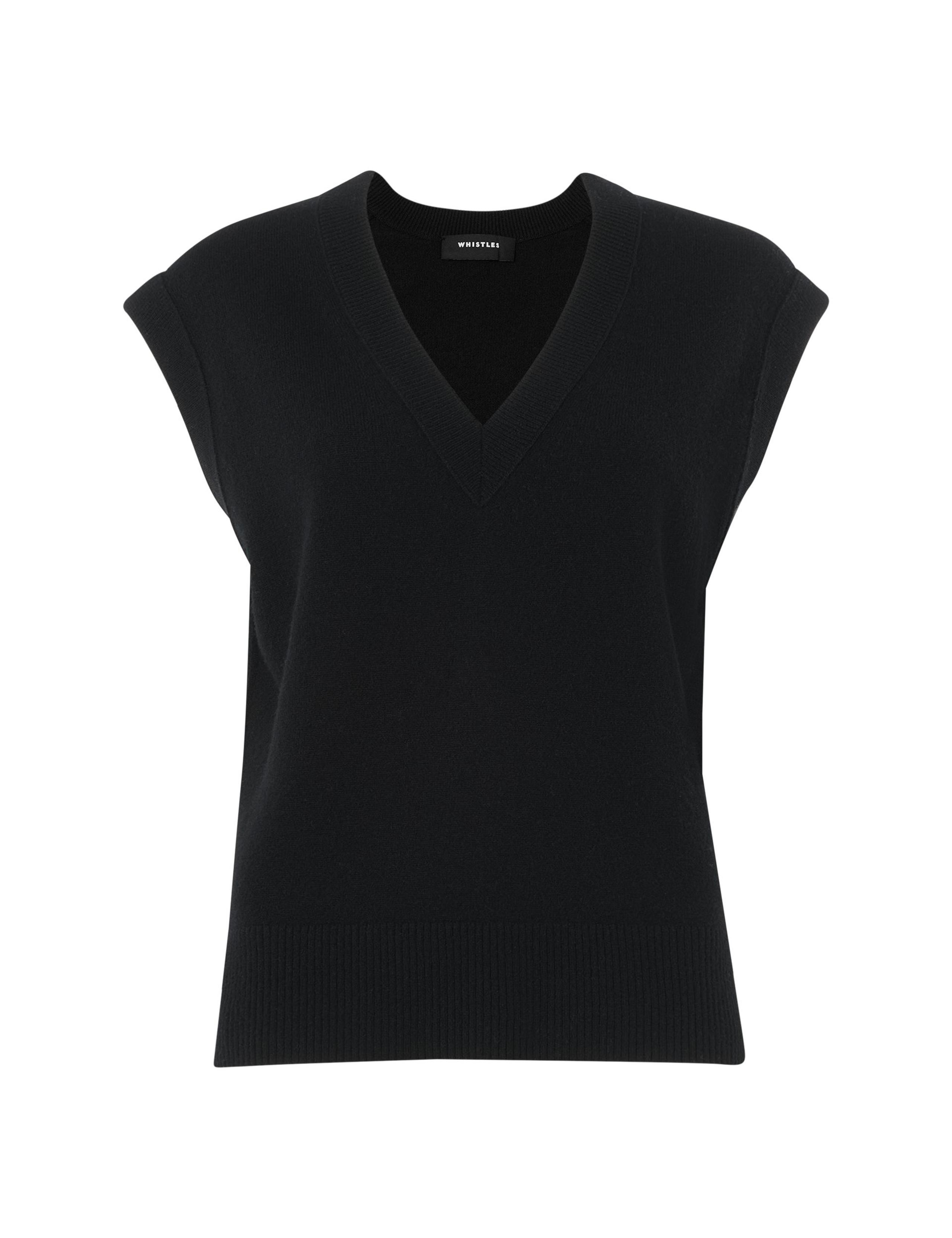 Pure Wool V-Neck Knitted Vest 2 of 4