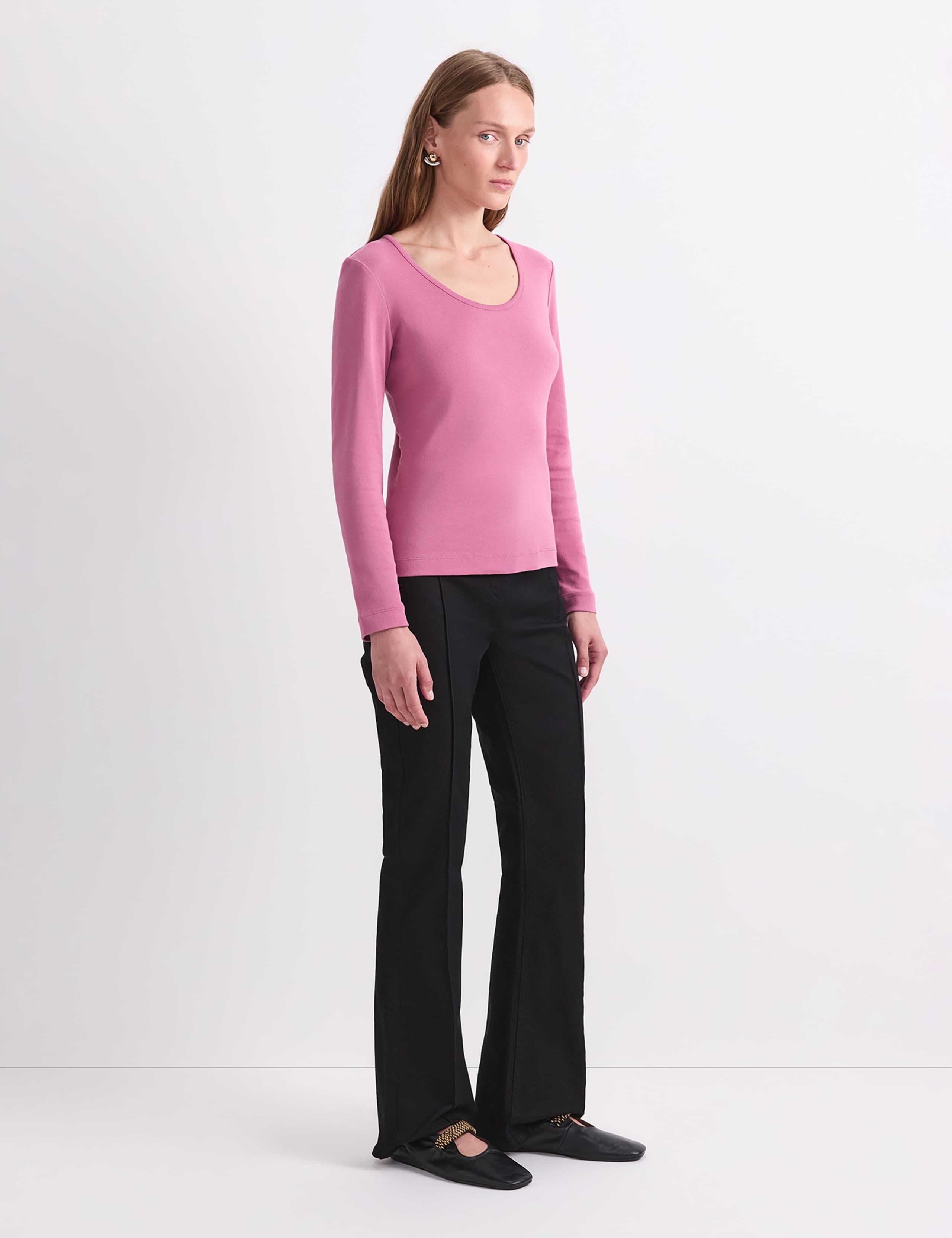 Pure Cotton Scoop Neck Top 4 of 5