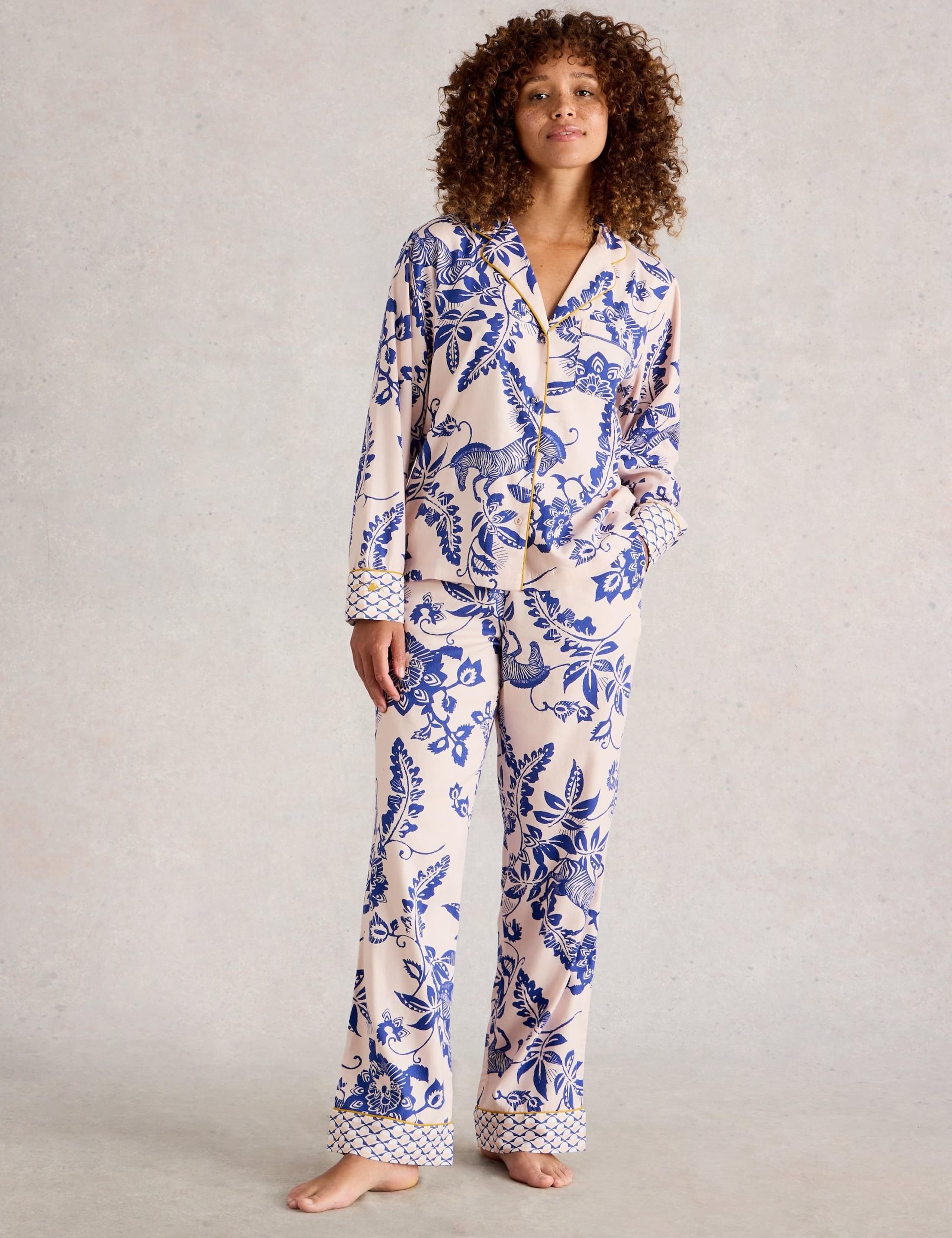 Cotton Rich Floral Pyjama Bottoms 3 of 6