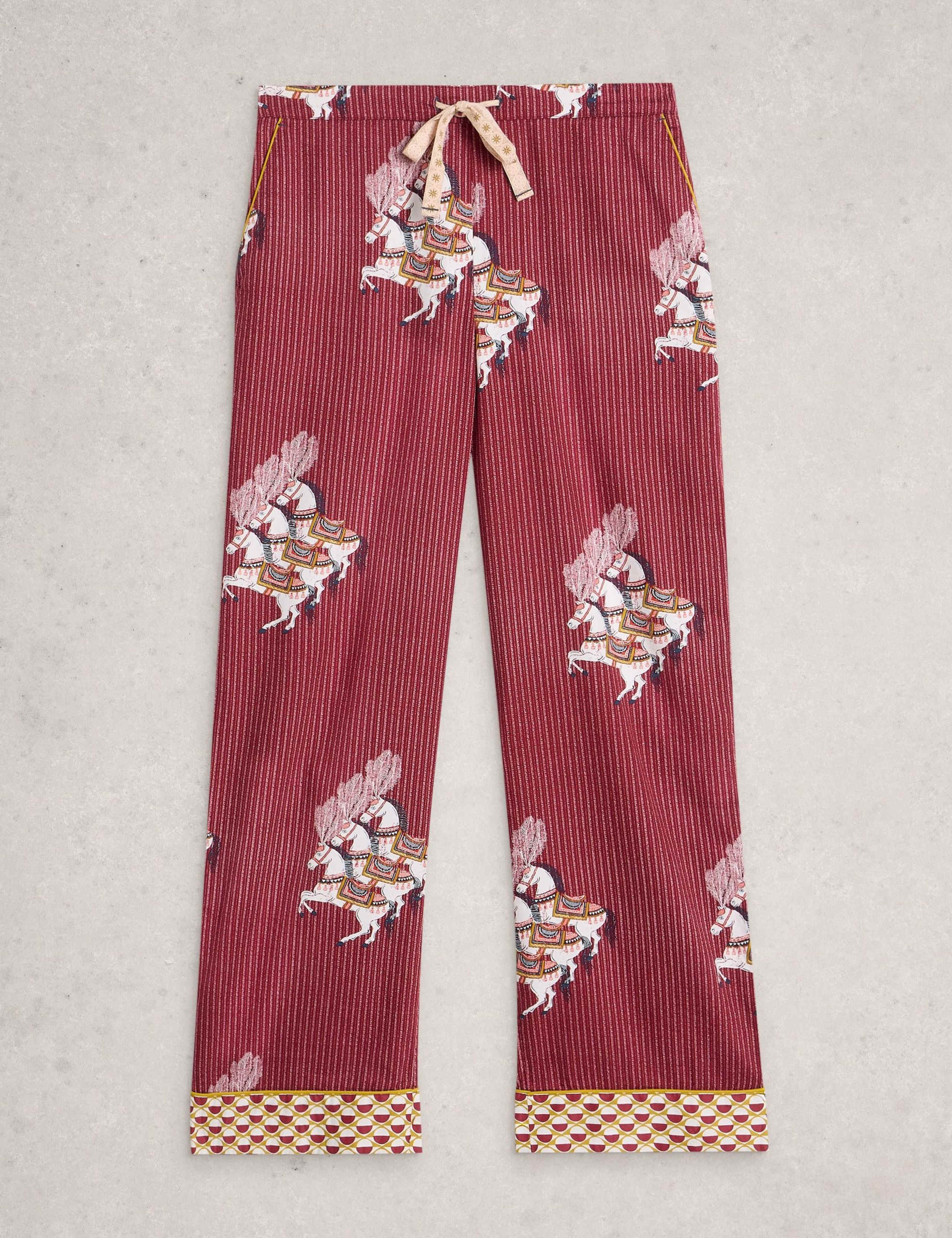 Cotton Rich Floral Pyjama Bottoms 2 of 6