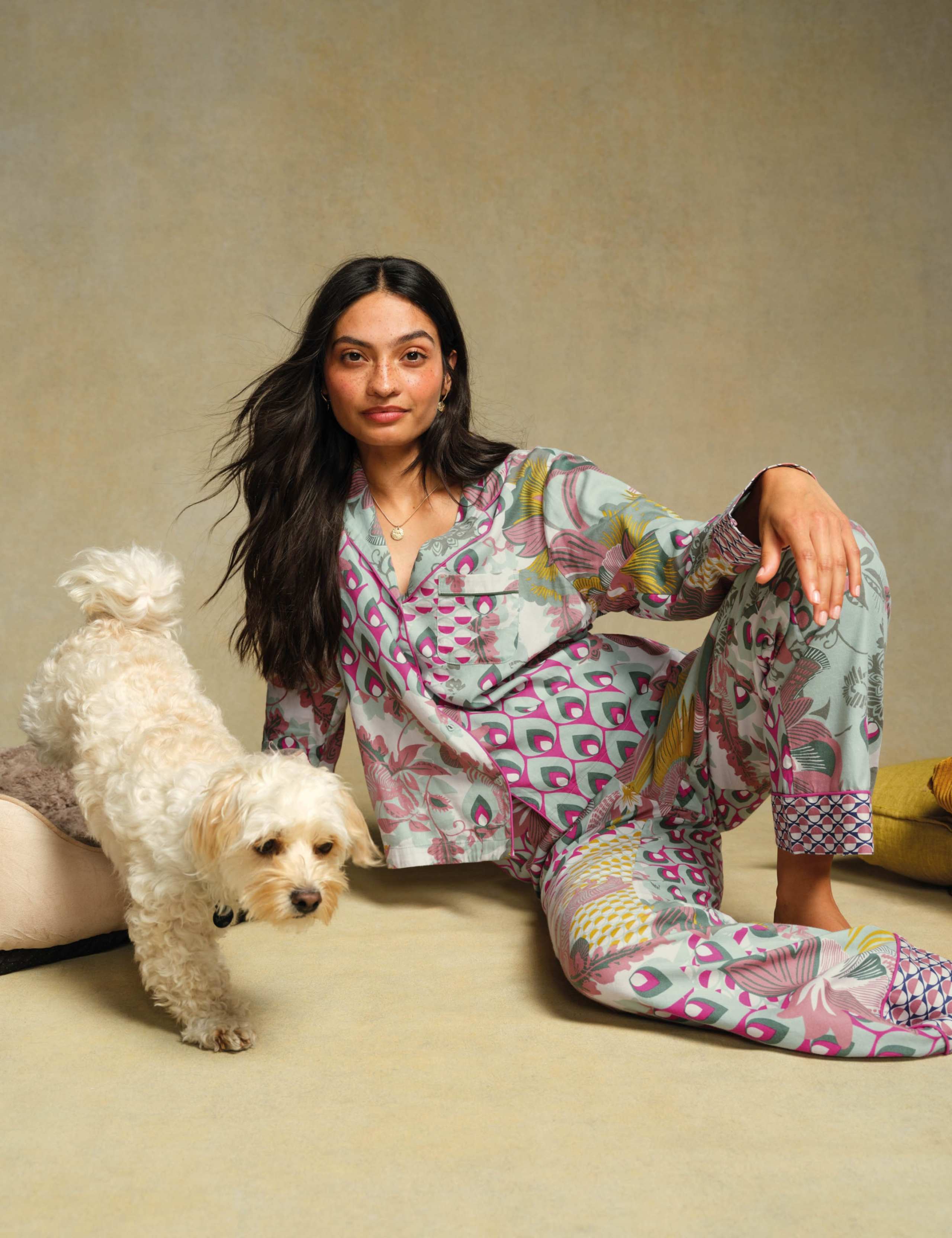 Cotton Rich Floral Pyjama Bottoms 7 of 7