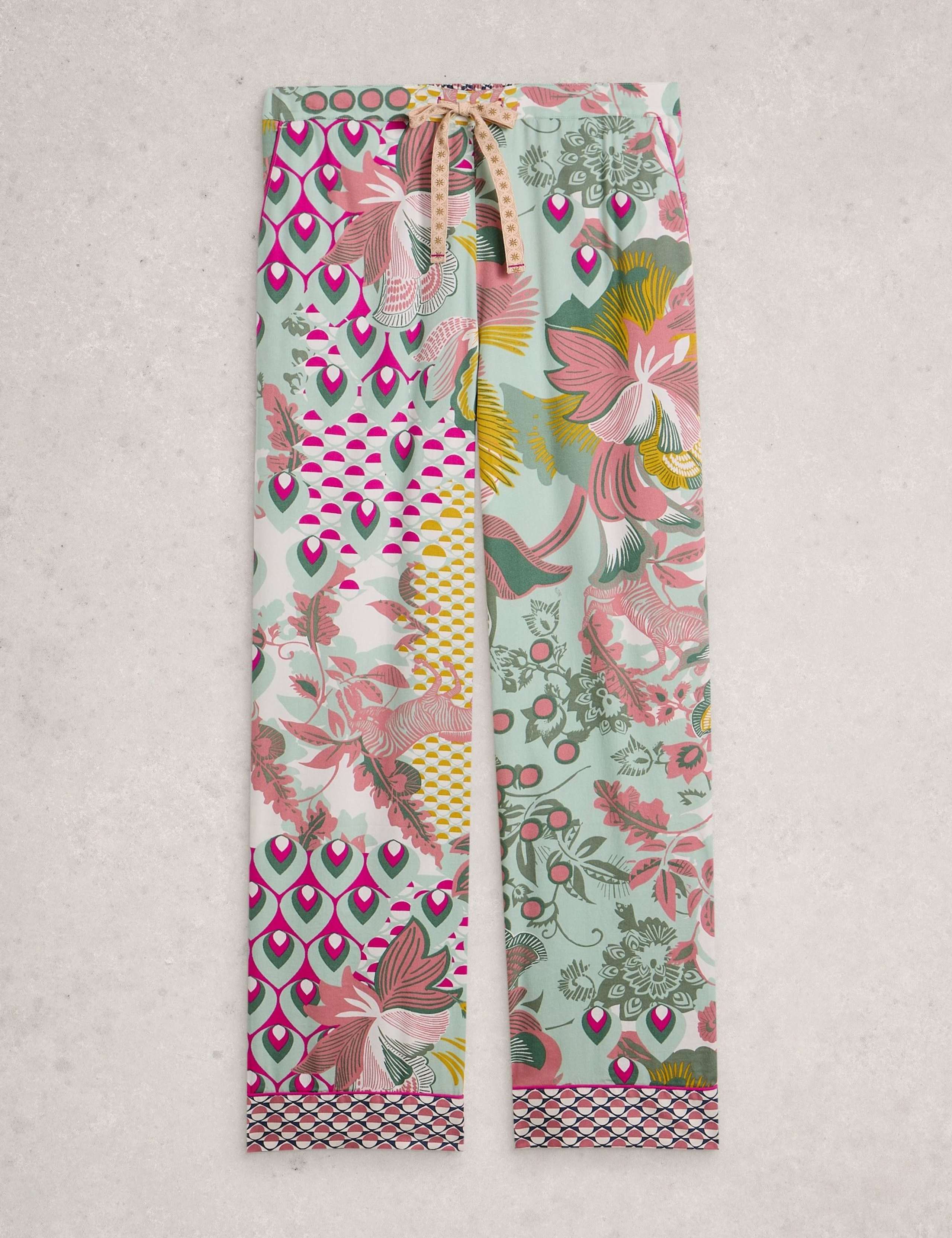Cotton Rich Floral Pyjama Bottoms 2 of 6