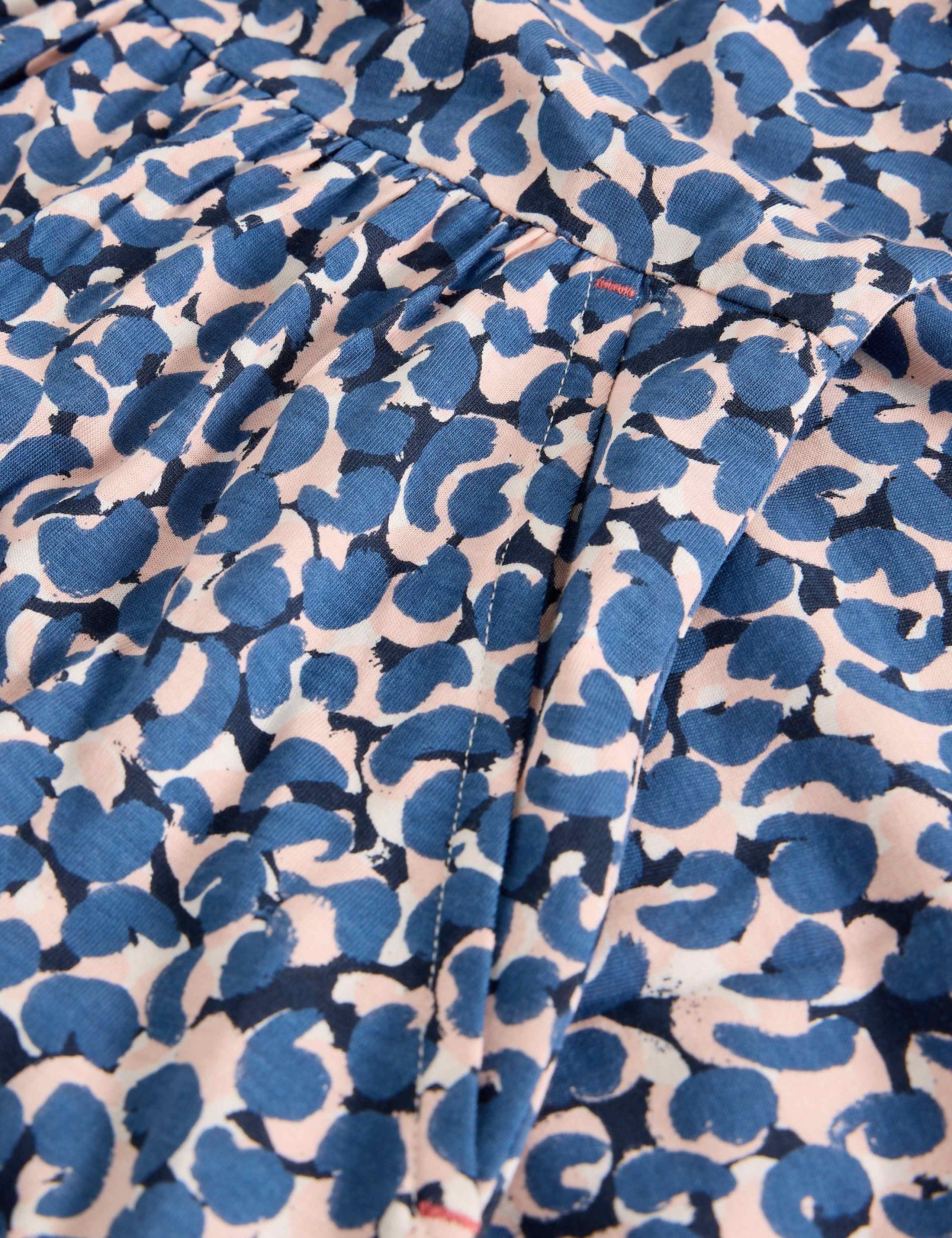 Cotton Blend Floral V-Neck Midi Tea Dress 6 of 6
