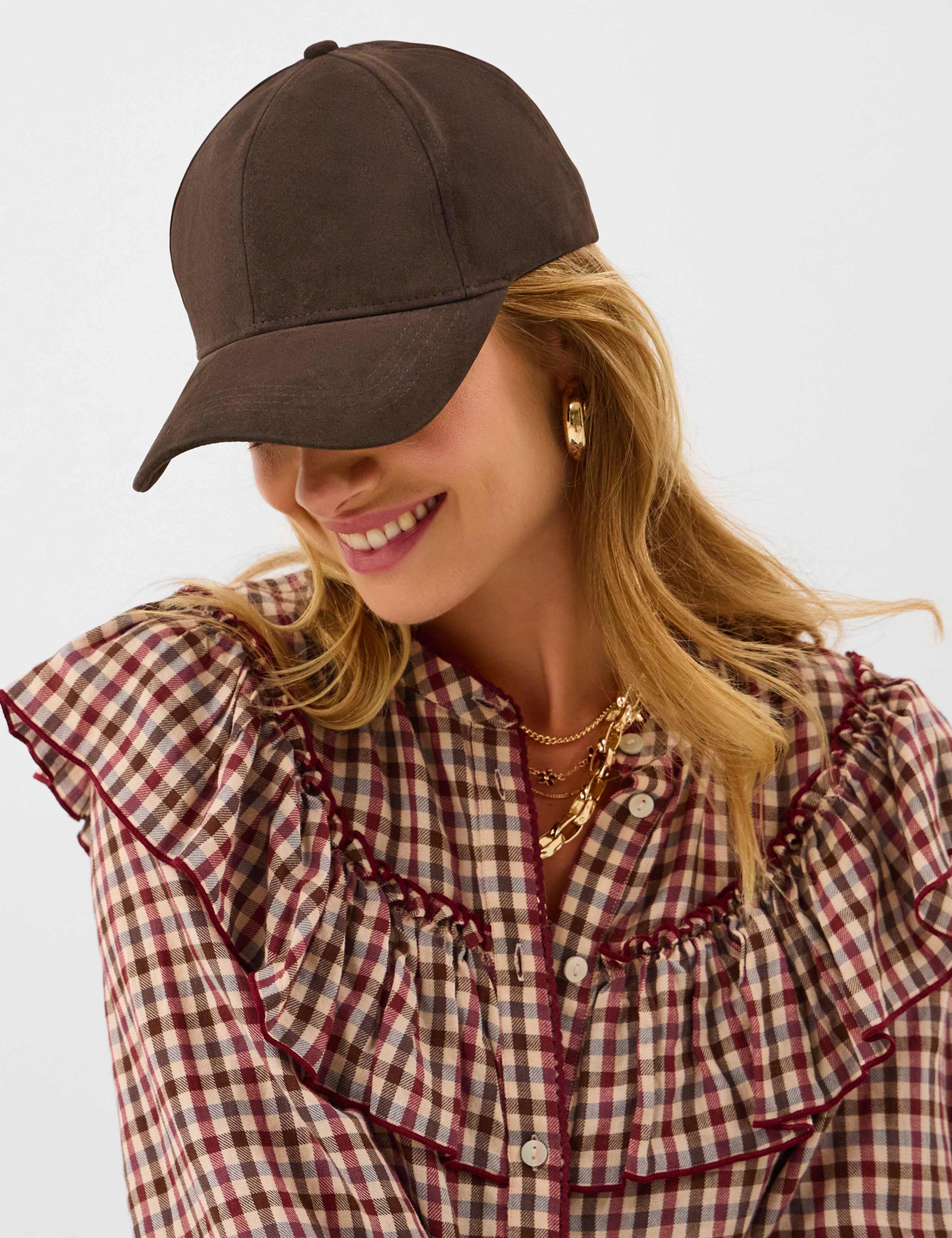 Faux Suede Baseball Cap 1 of 4