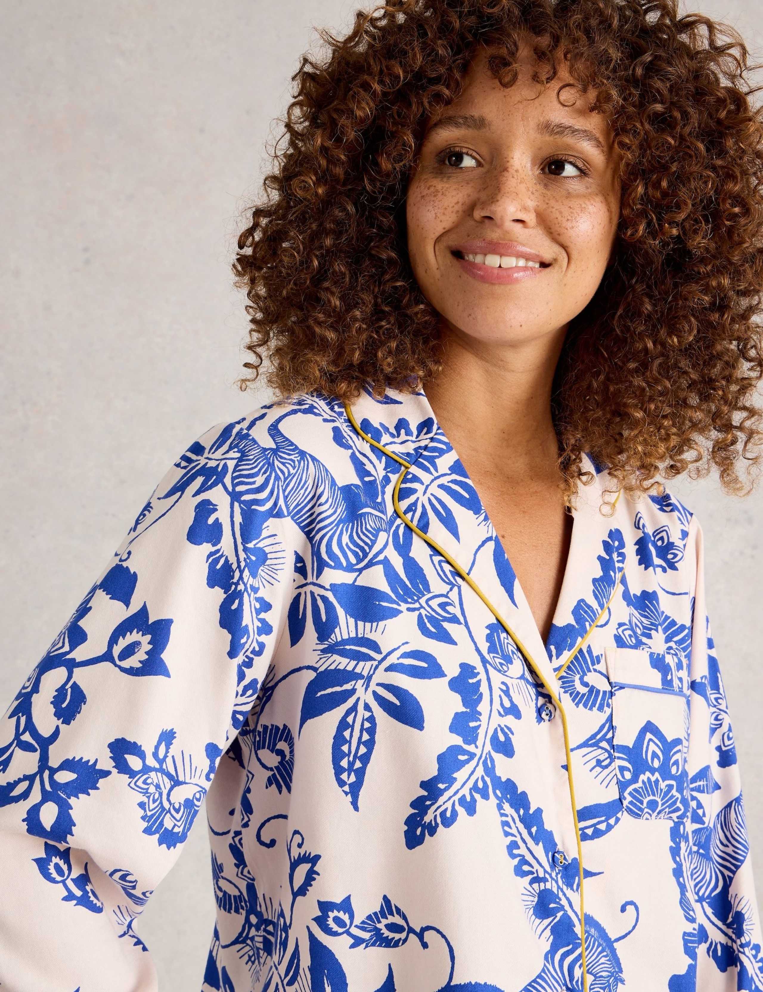 Cotton Rich Printed Pyjama Top 4 of 6