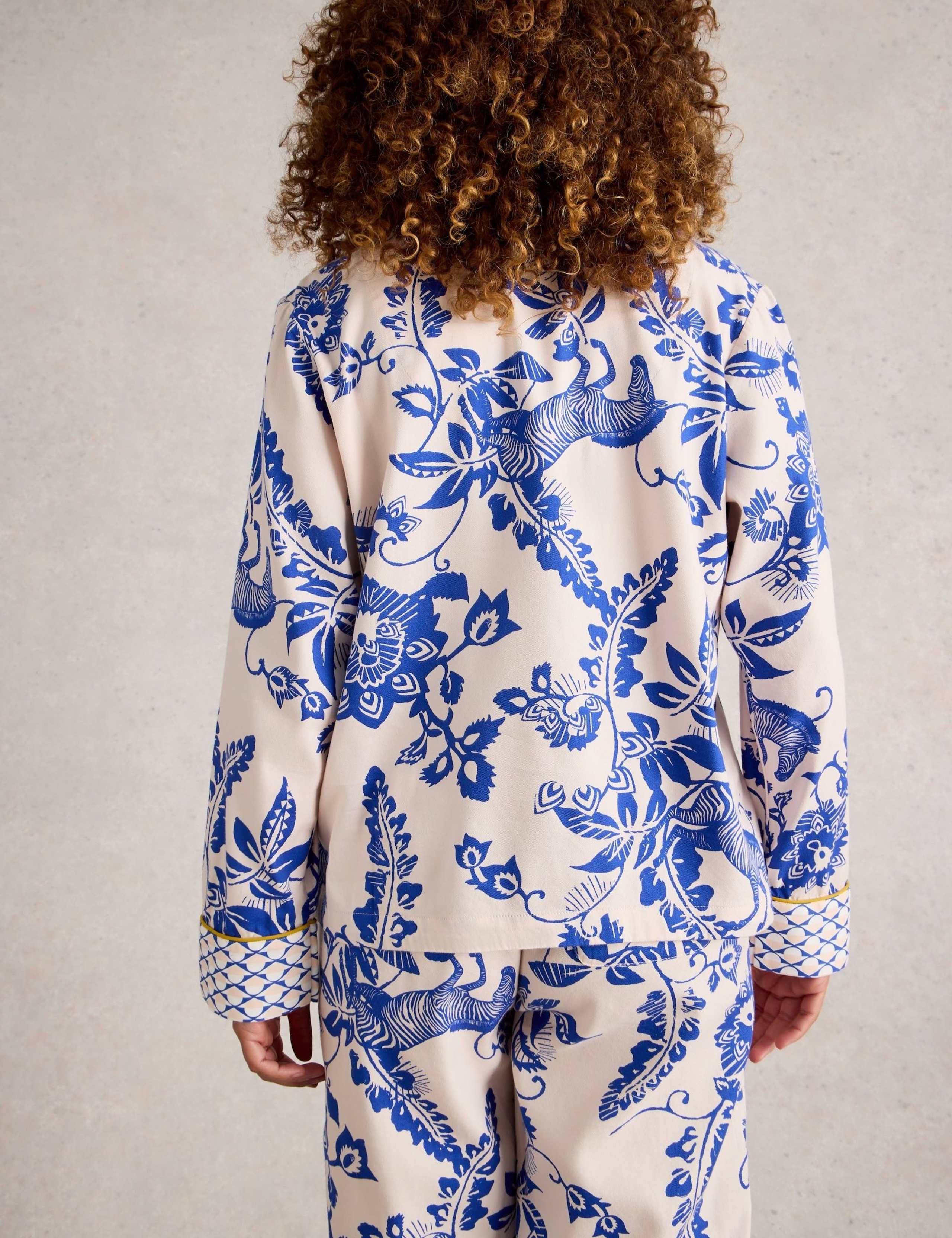 Cotton Rich Printed Pyjama Top 5 of 6