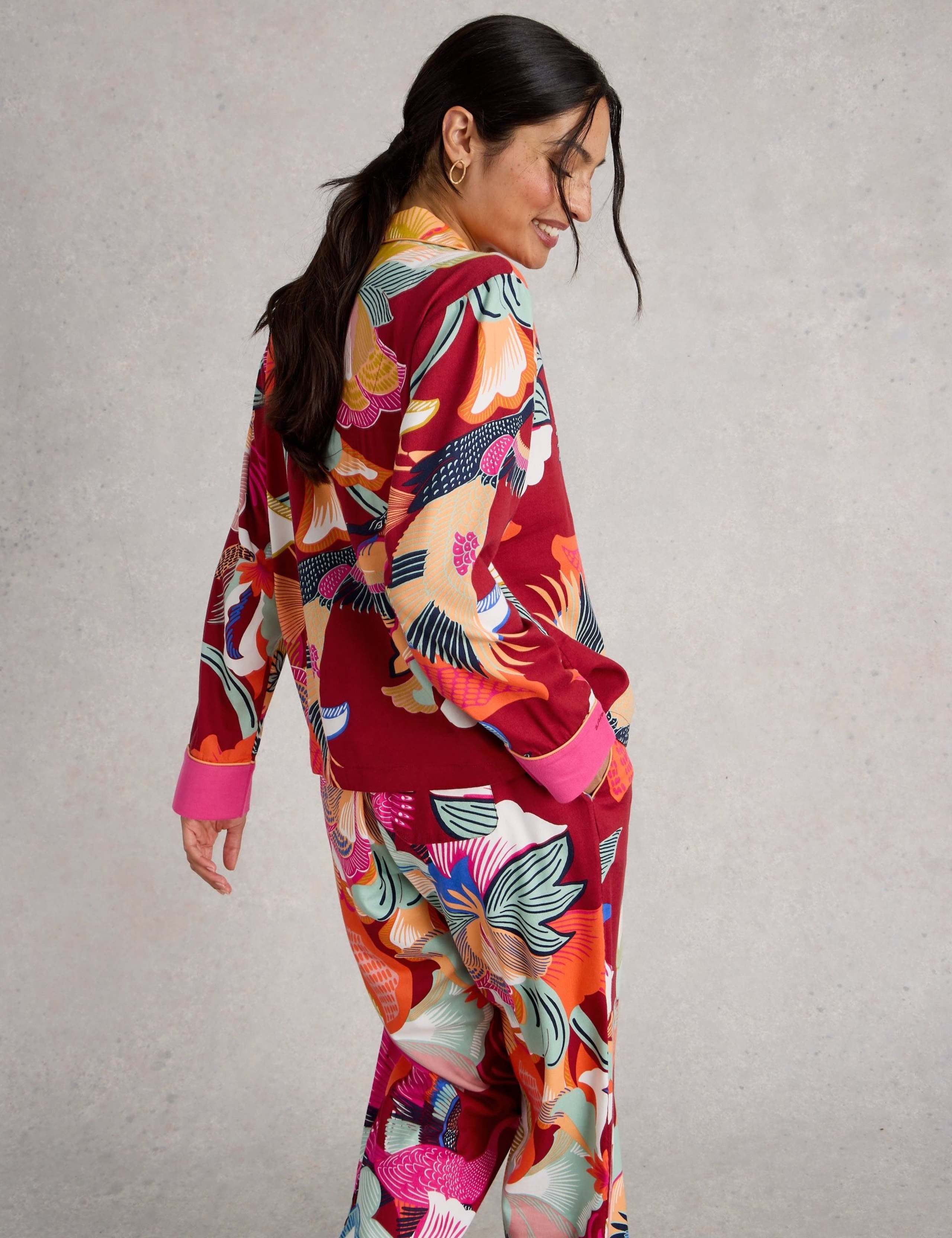 Cotton Rich Printed Pyjama Top 4 of 6