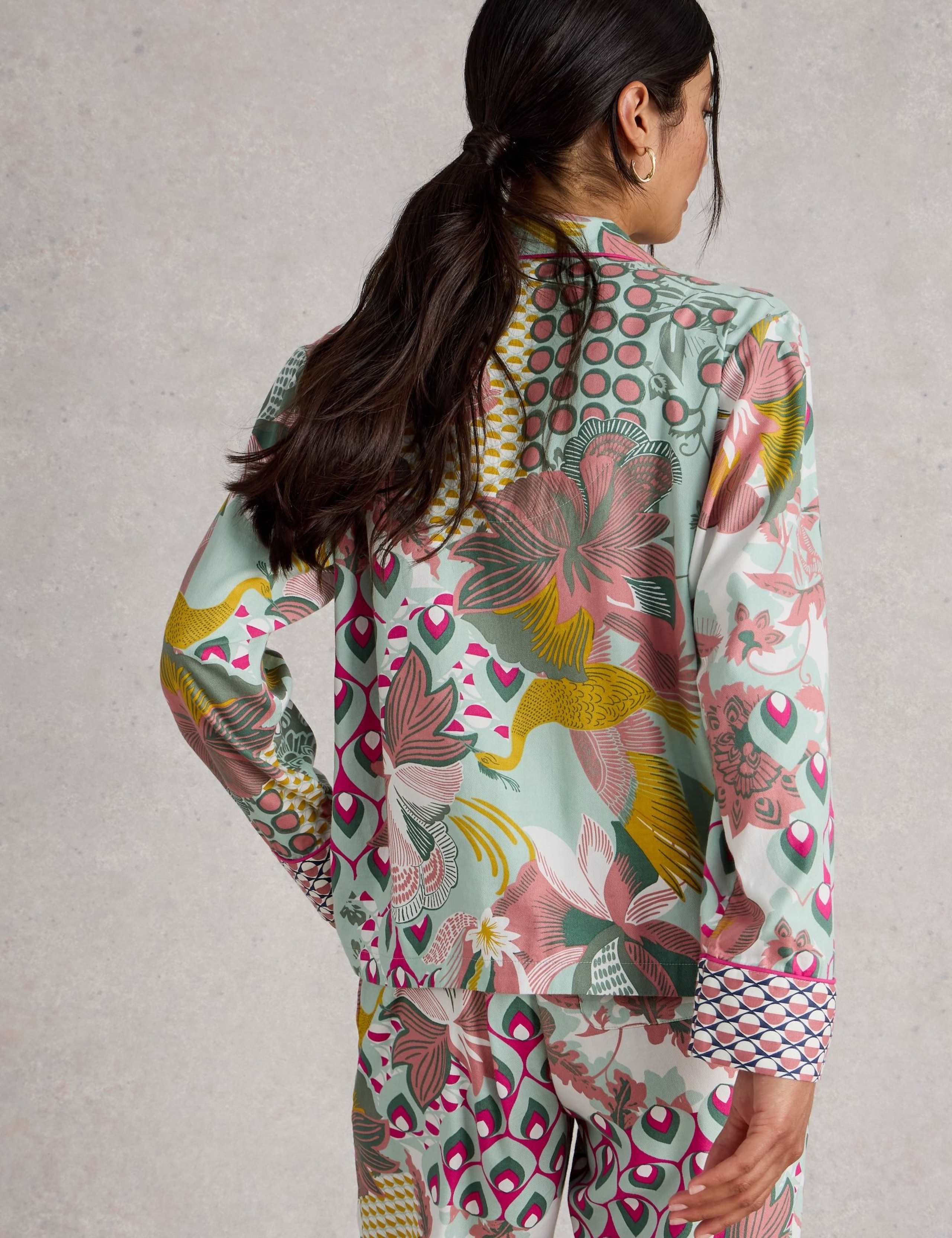 Cotton Rich Printed Pyjama Top 5 of 7